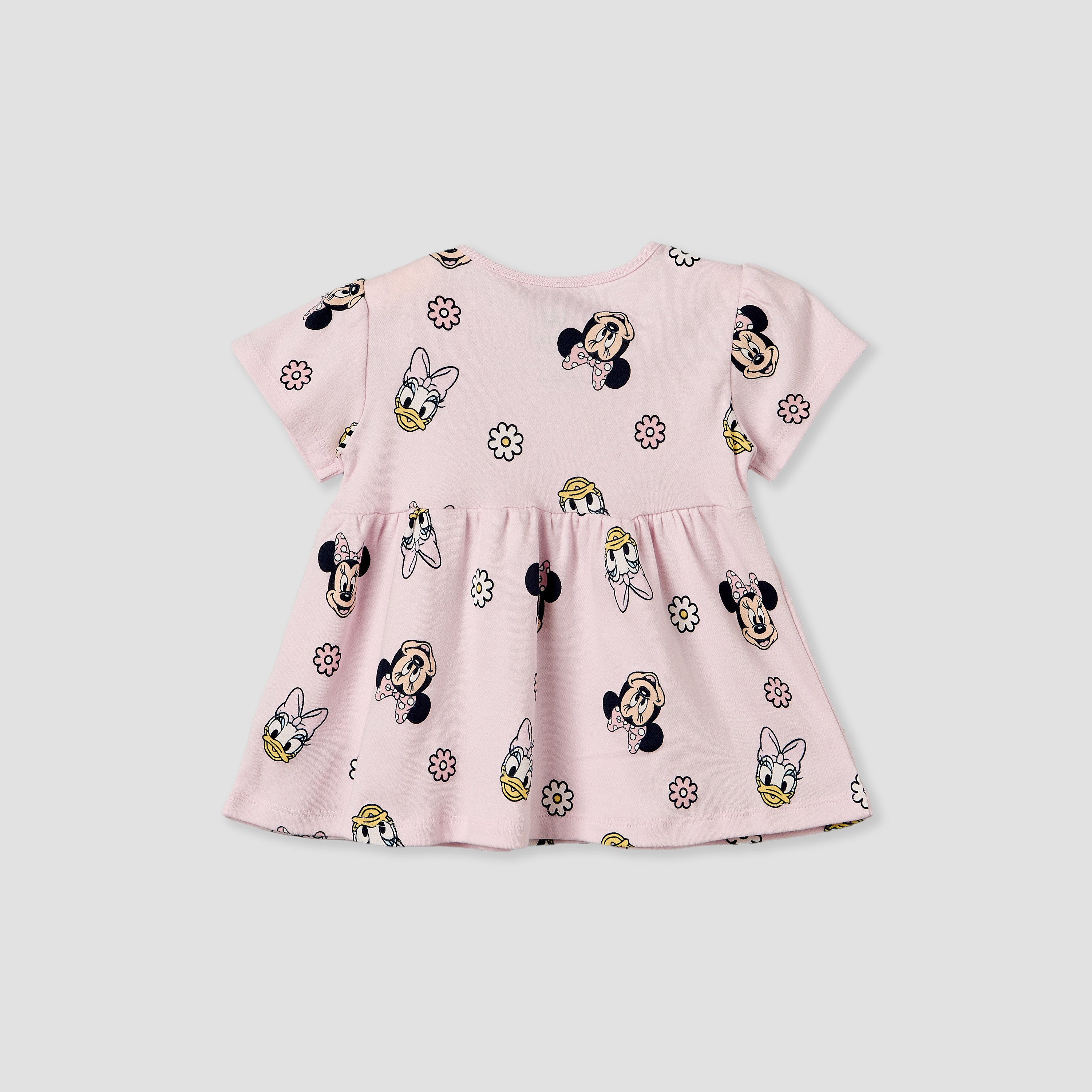 Pack of 2 Disney Round Neck Knee Length A-line Dress with Minnie Mouse Print-baby-girls-clothing-dressesandjumpsuits-image-3
