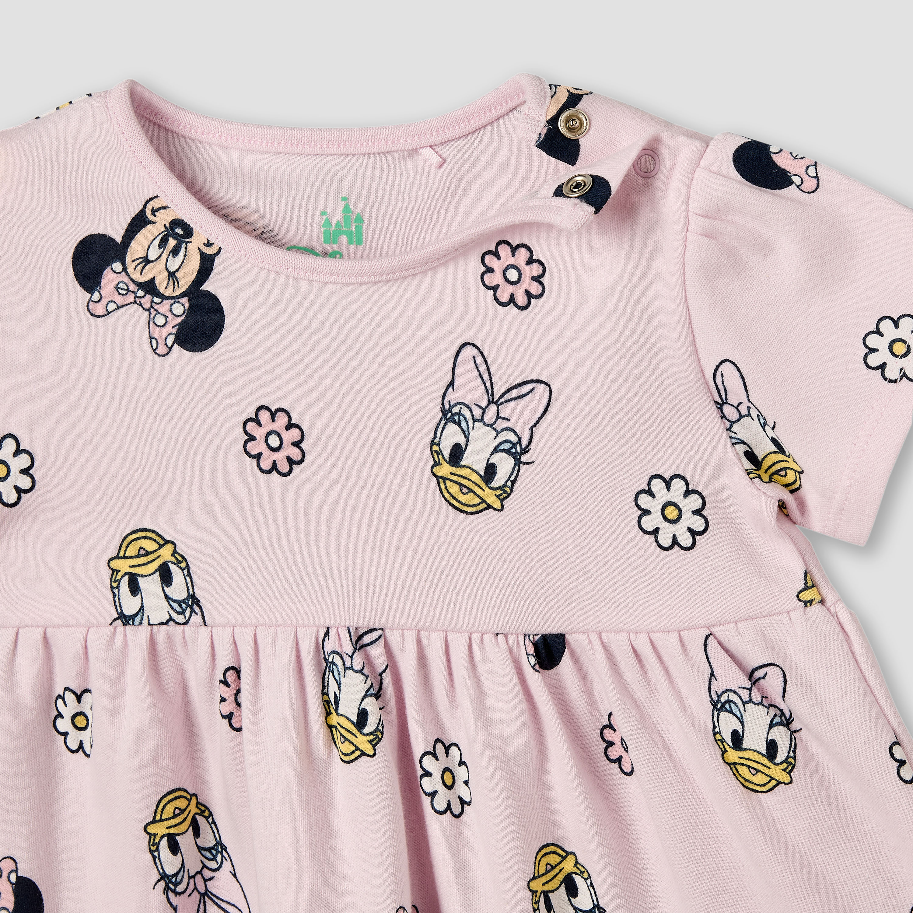 Pack of 2 Disney Round Neck Knee Length A-line Dress with Minnie Mouse Print-baby-girls-clothing-dressesandjumpsuits-image-4