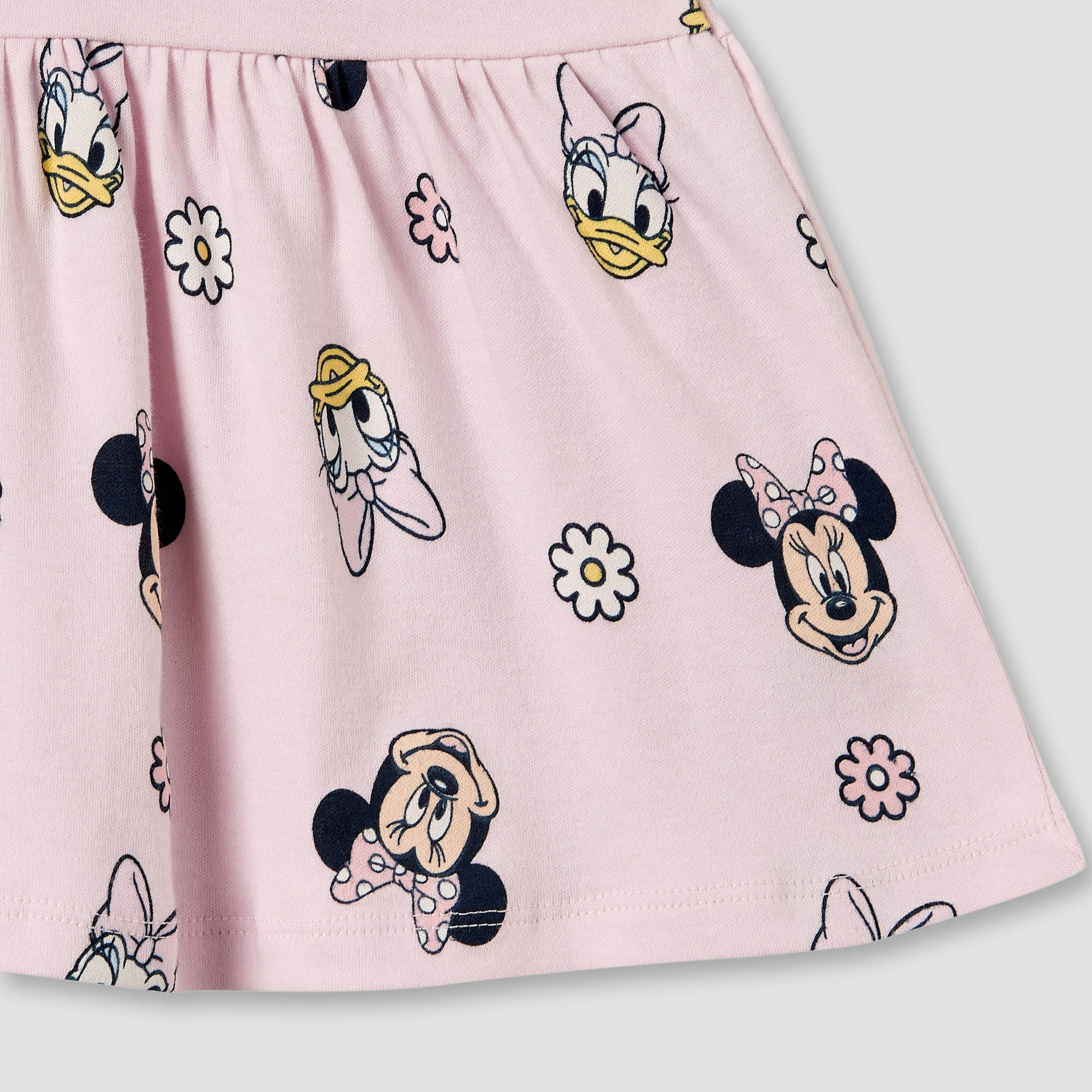 Pack of 2 Disney Round Neck Knee Length A-line Dress with Minnie Mouse Print-baby-girls-clothing-dressesandjumpsuits-image-5