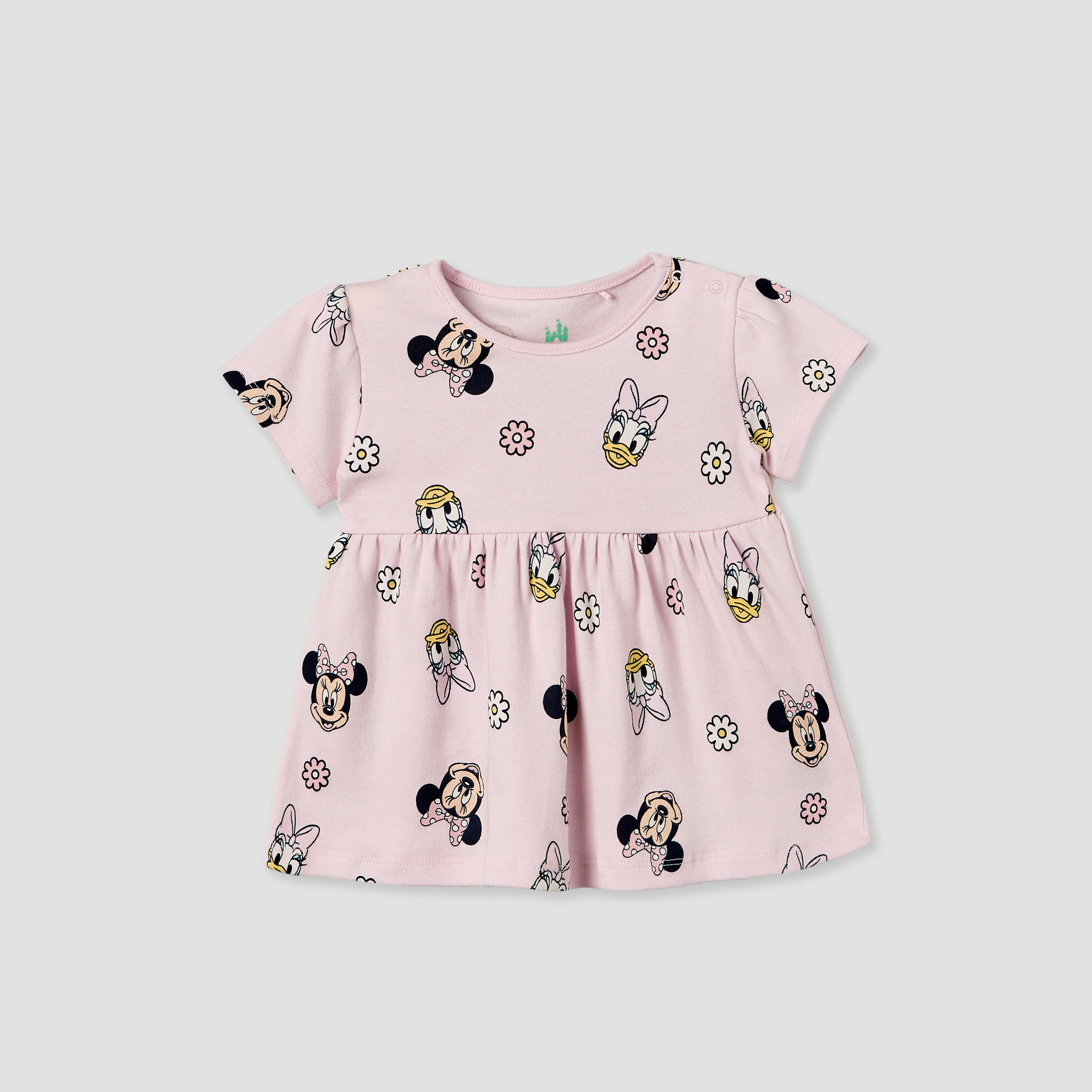 Pack of 2 Disney Round Neck Knee Length A-line Dress with Minnie Mouse Print-baby-girls-clothing-dressesandjumpsuits-image-7