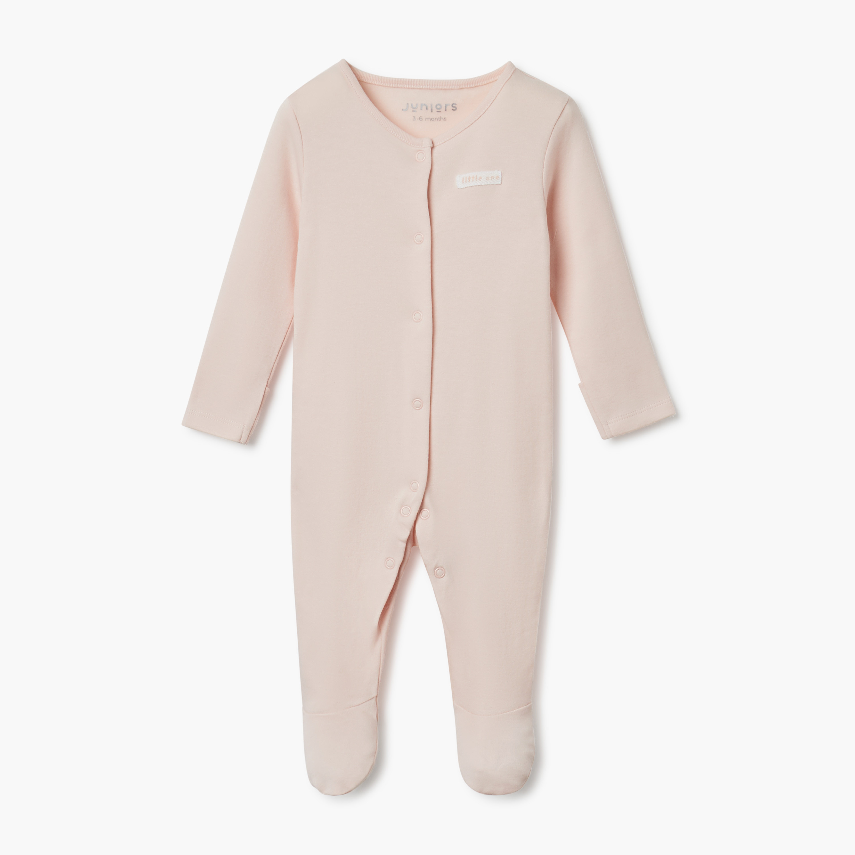 بدلة نوم بأكمام طويلة وأقدام مغلقة من جونيورز - طقم من قطعتين متنوعتين-baby-girls-clothing-nightwear-sleepsuits-image-2