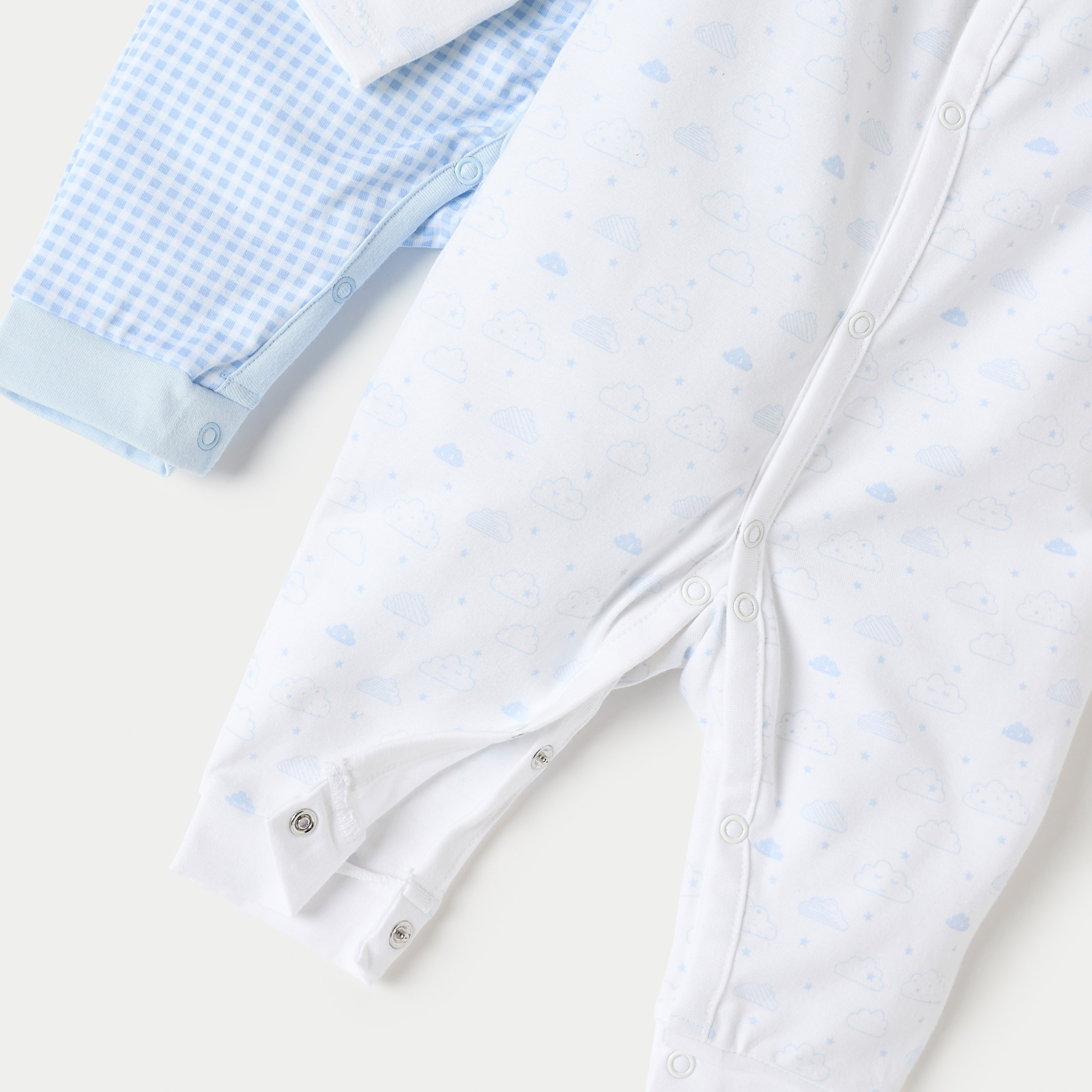 Juniors Printed Sleepsuit with Button Closure - Set of 2-baby-boys-clothing-nightwear-sleepsuits-image-5