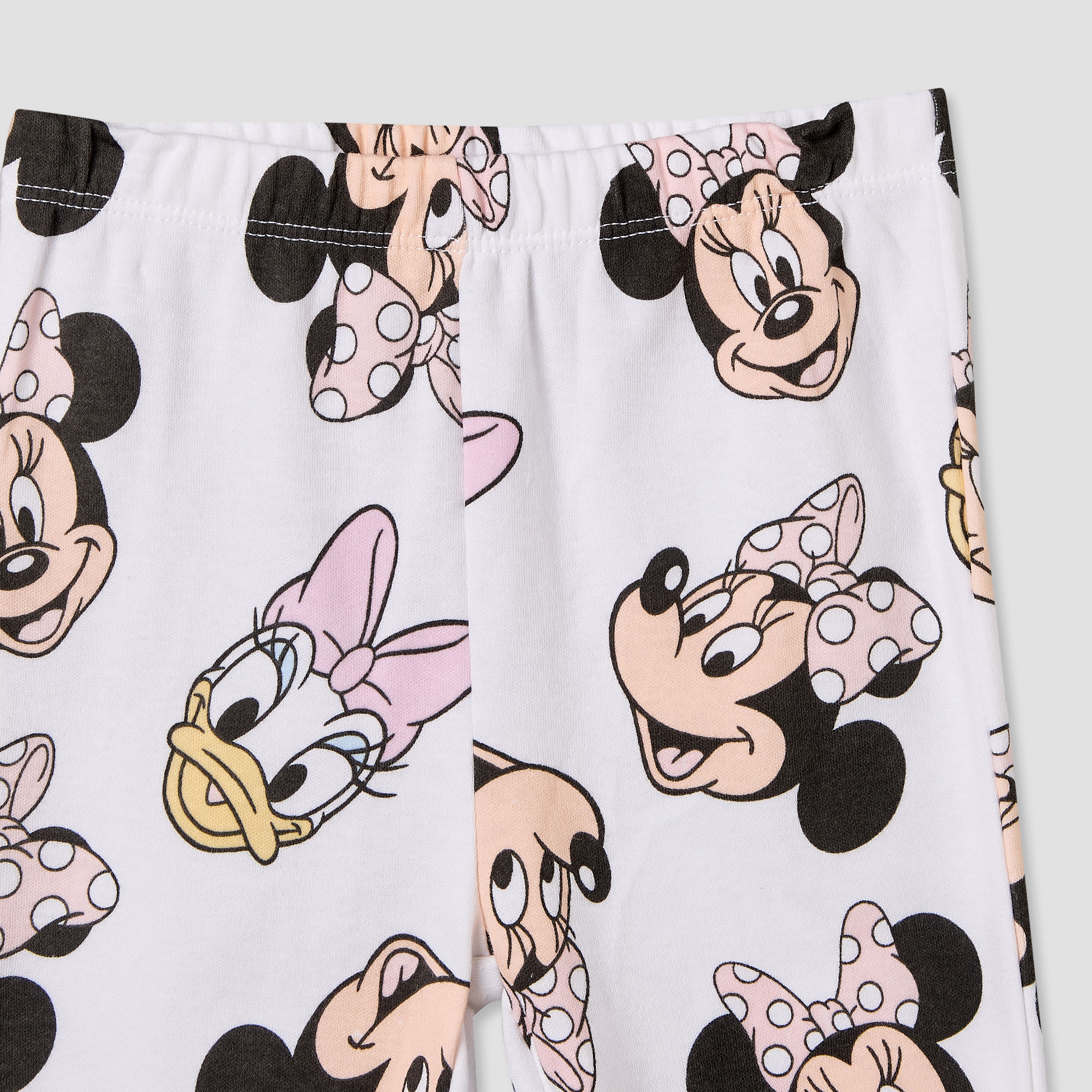 Pack of 2 Disney Cotton Crew Neck Long Sleeves Pyjama Set with Minnie Mouse and Daisy Duck Print-baby-girls-clothing-nightwear-pyjamasets-image-10