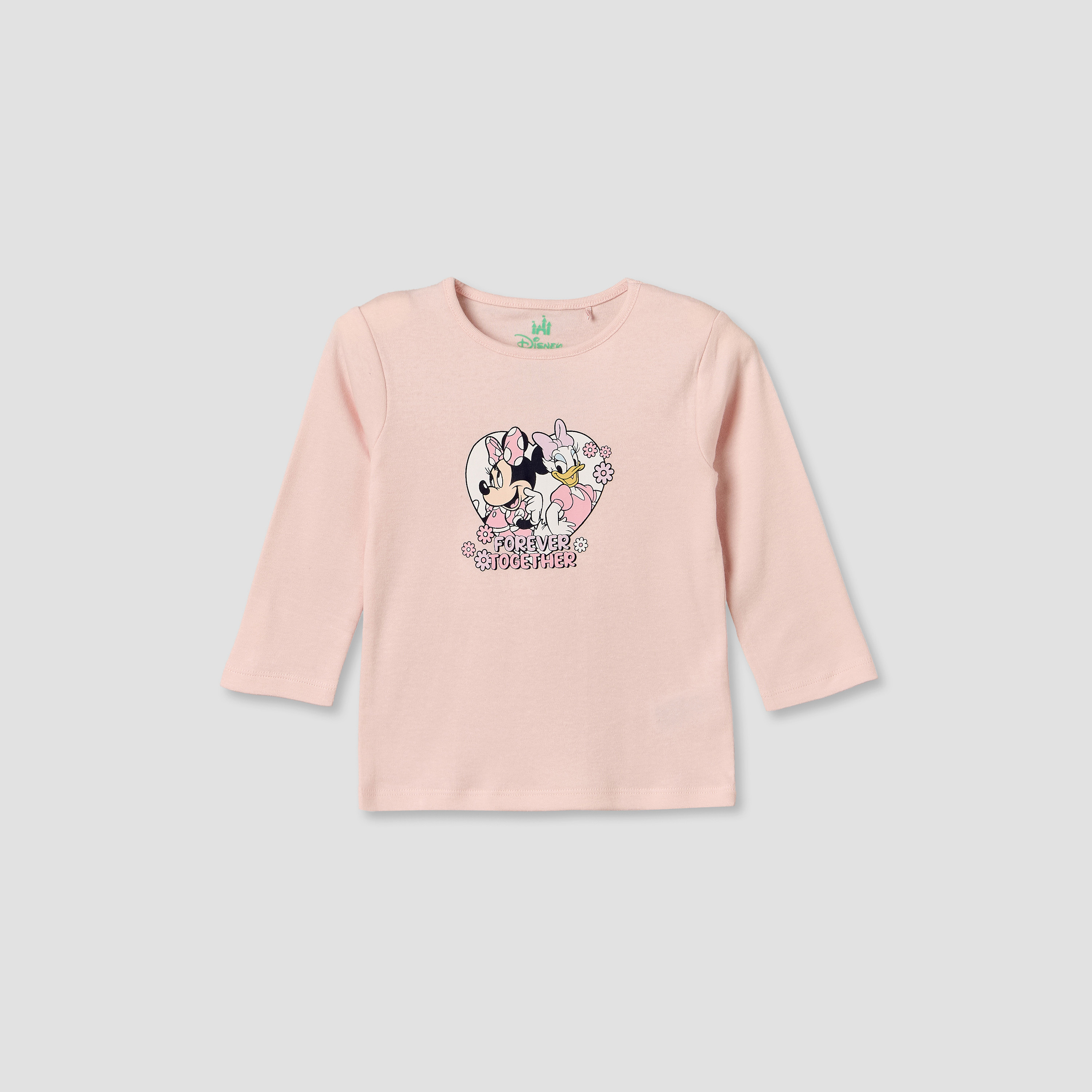 Pack of 2 Disney Cotton Crew Neck Long Sleeves Pyjama Set with Minnie Mouse and Daisy Duck Print-baby-girls-clothing-nightwear-pyjamasets-image-13