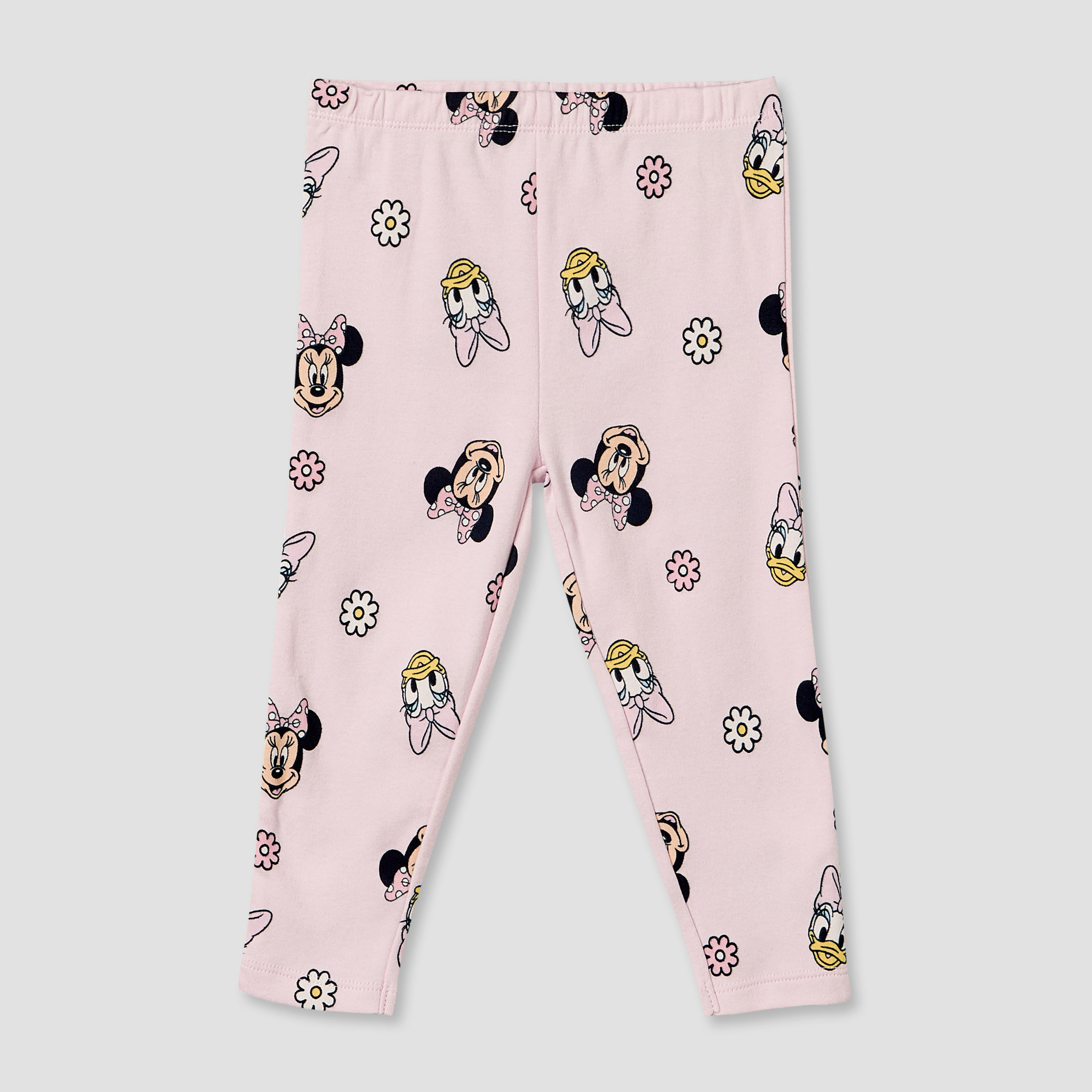 Pack of 2 Disney Cotton Crew Neck Long Sleeves Pyjama Set with Minnie Mouse and Daisy Duck Print-baby-girls-clothing-nightwear-pyjamasets-image-5