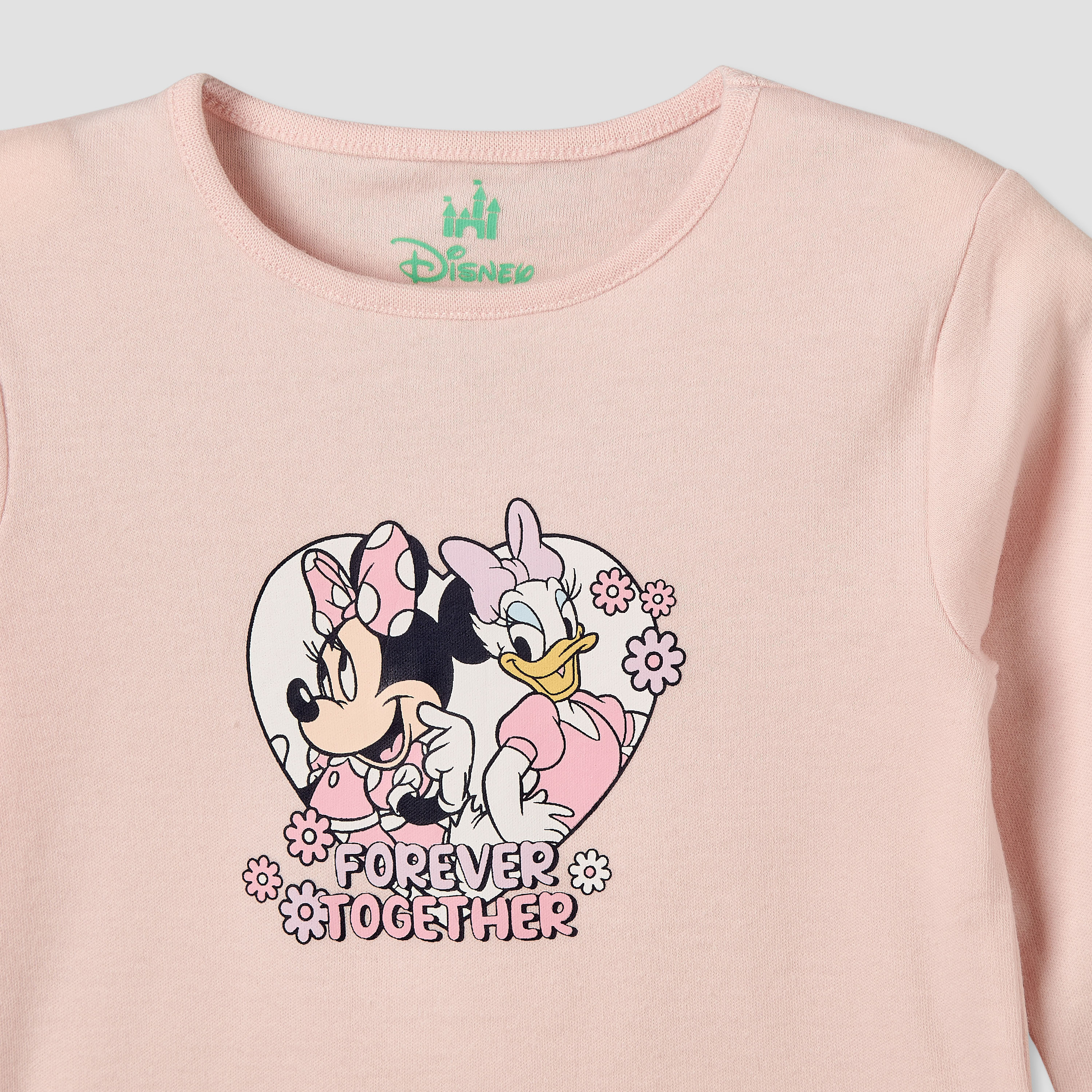 Pack of 2 Disney Cotton Crew Neck Long Sleeves Pyjama Set with Minnie Mouse and Daisy Duck Print-baby-girls-clothing-nightwear-pyjamasets-image-8