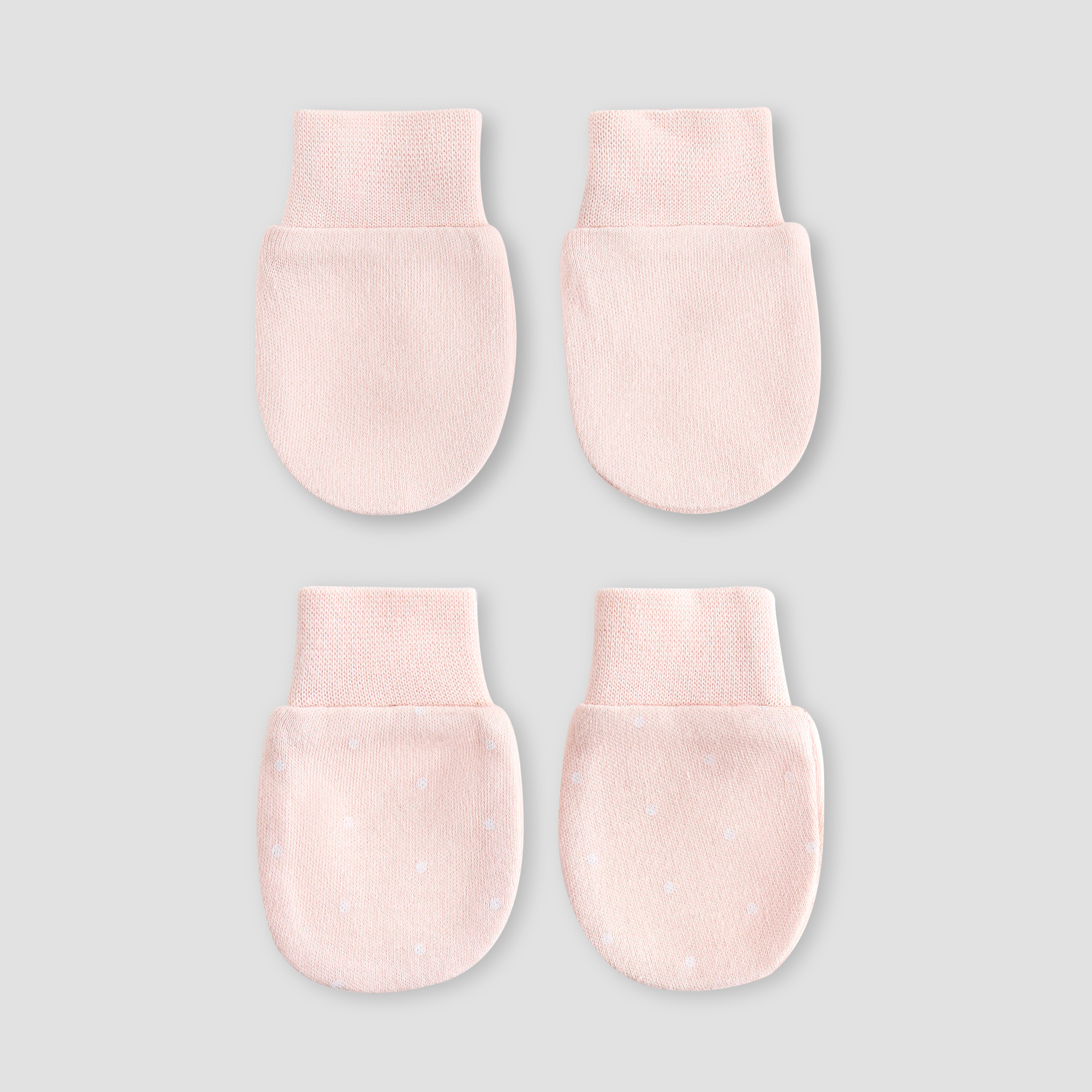 Pack of 2 Juniors Mittens with Textured Cuff, 0-36 months-baby-girls-accessories-mittens-image-1