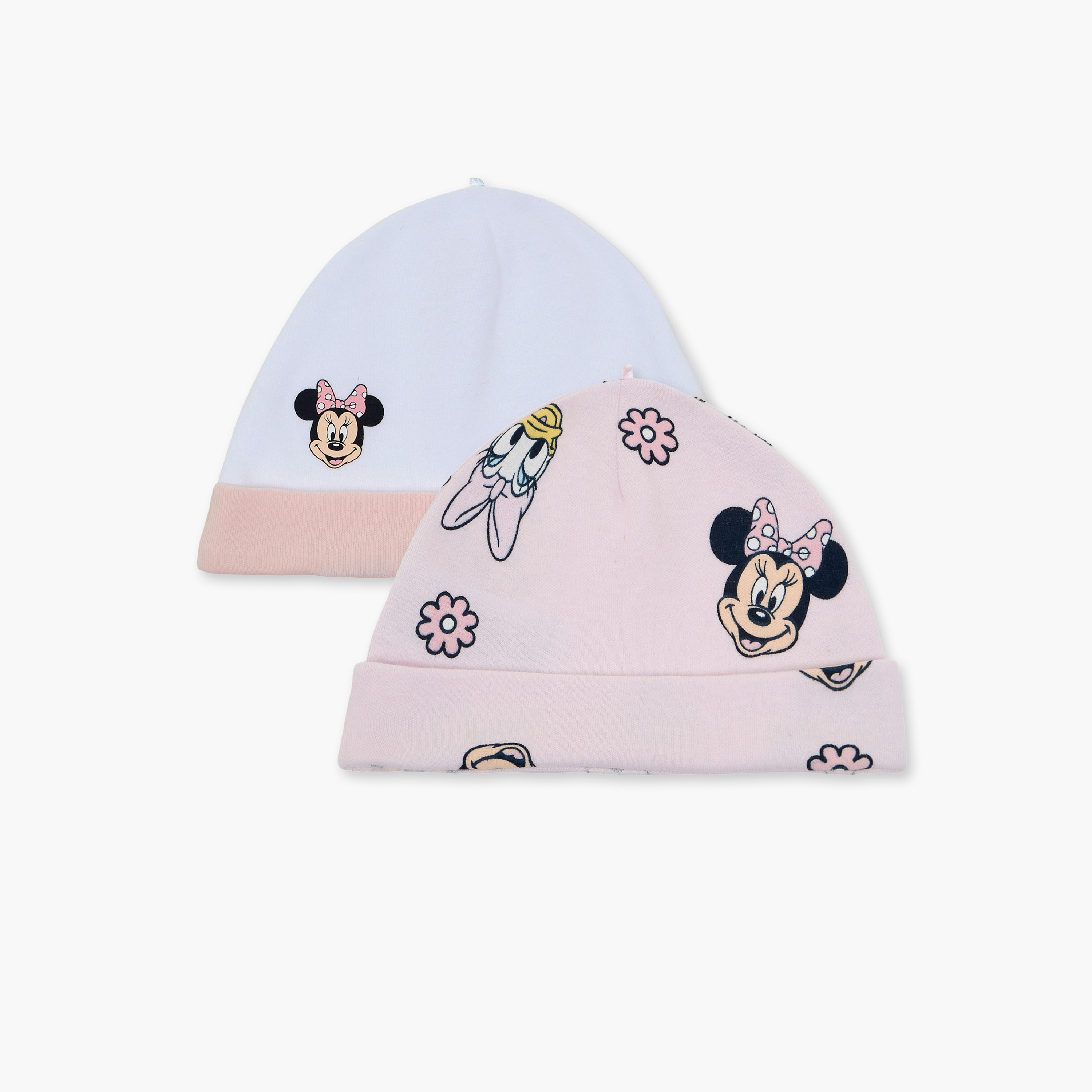 Pack of 2 Disney Cap with Minnie Mouse Print-baby-girls-accessories-caps-image-1