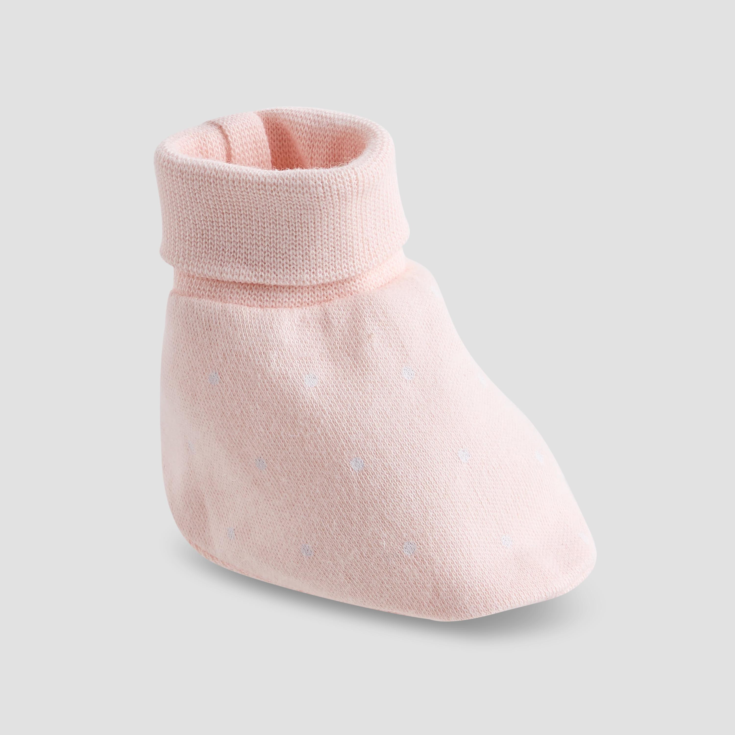 Pack of 2 Juniors Booties with Textured Hem-baby-girls-shoes-booties-image-3