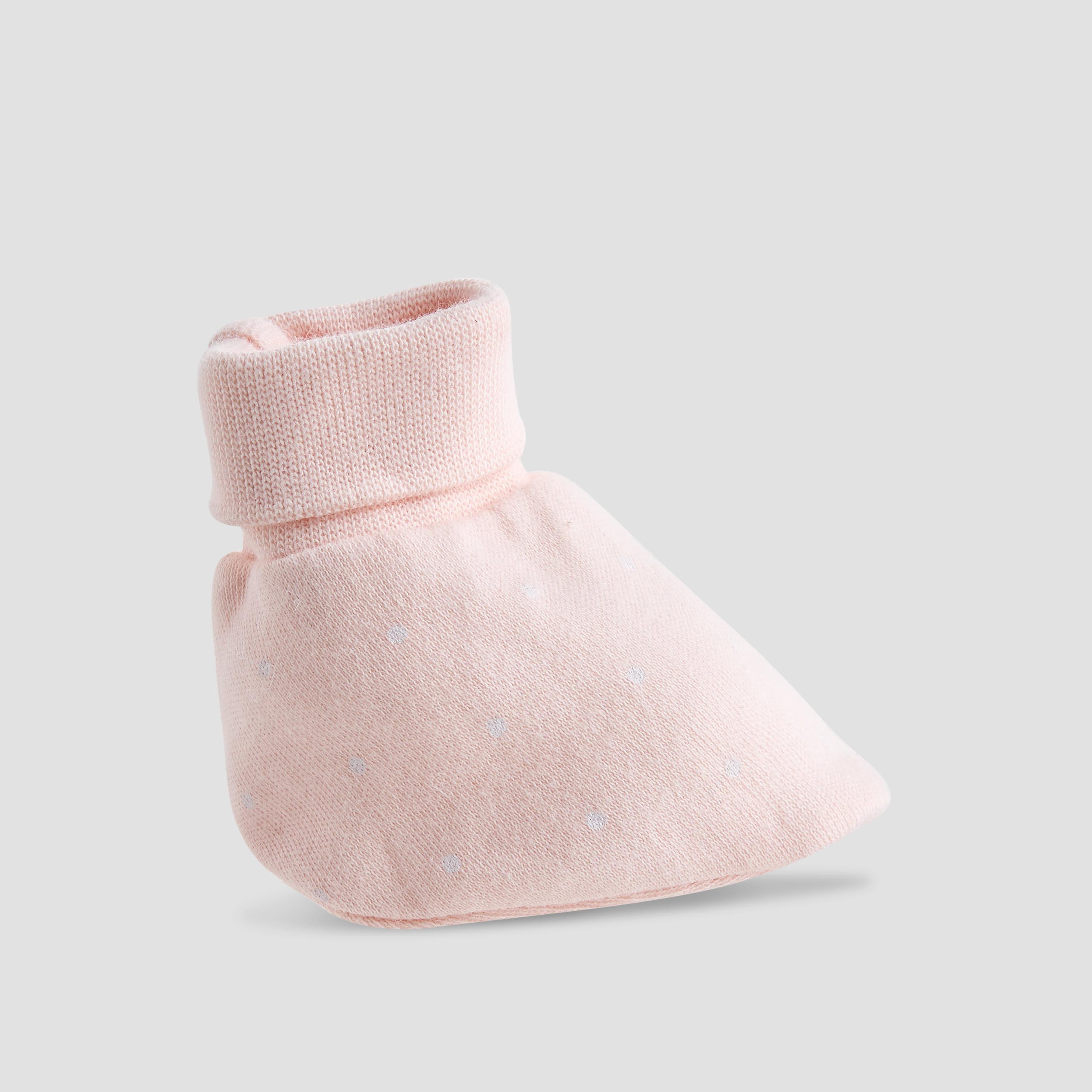 Pack of 2 Juniors Booties with Textured Hem-baby-girls-shoes-booties-image-4