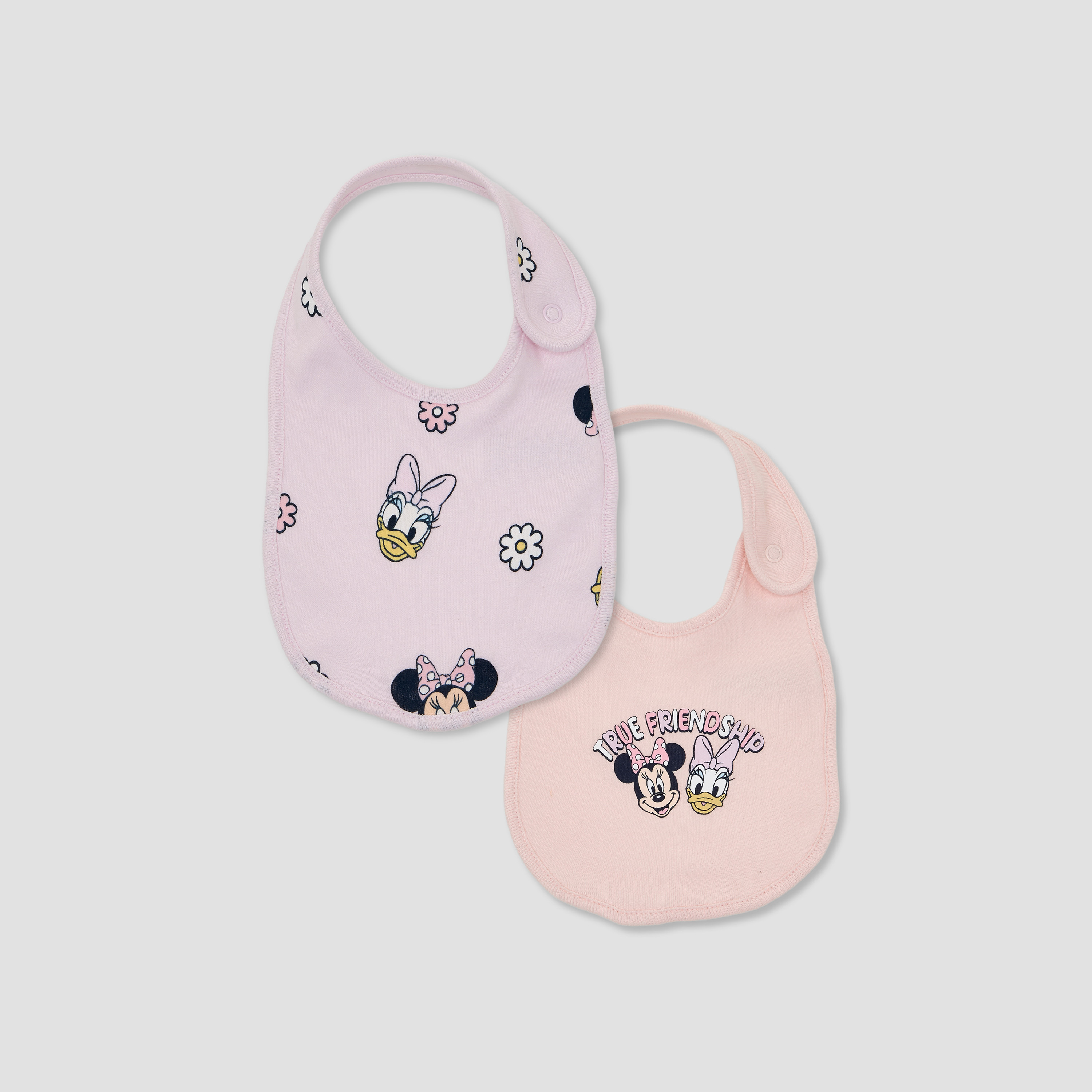 Pack of 2 Disney Baby Bib with Minnie Mouse Print-baby-feeding-bibs-image-1