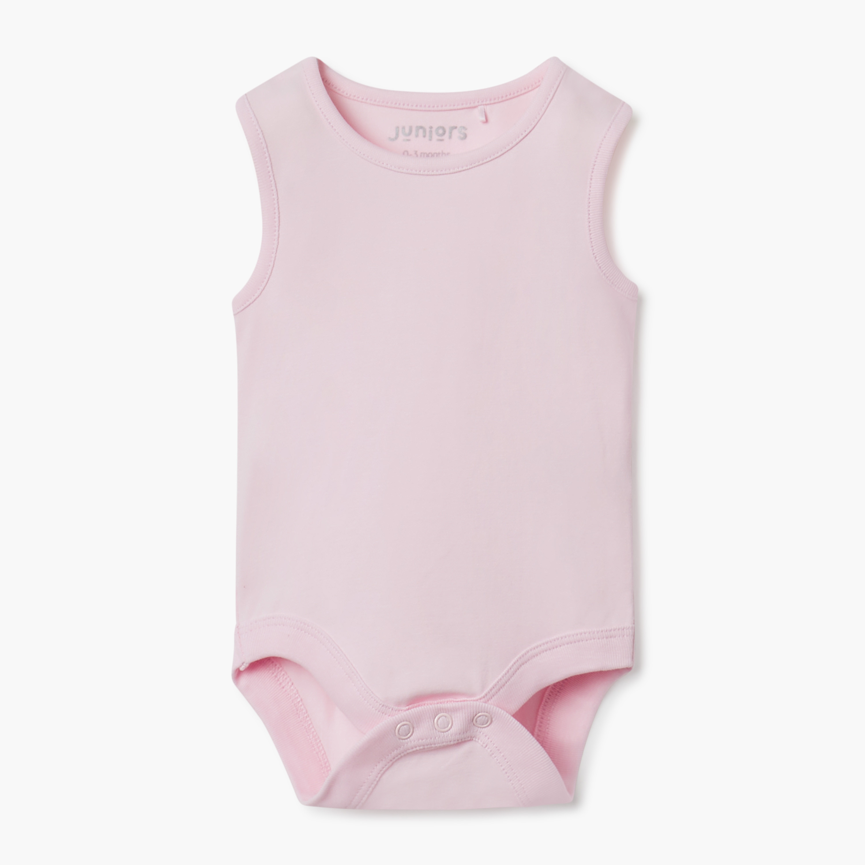 Juniors Assorted Sleeveless Bodysuit with Snap Button Closure - Set of 2-baby-girls-clothing-bodysuits-image-3