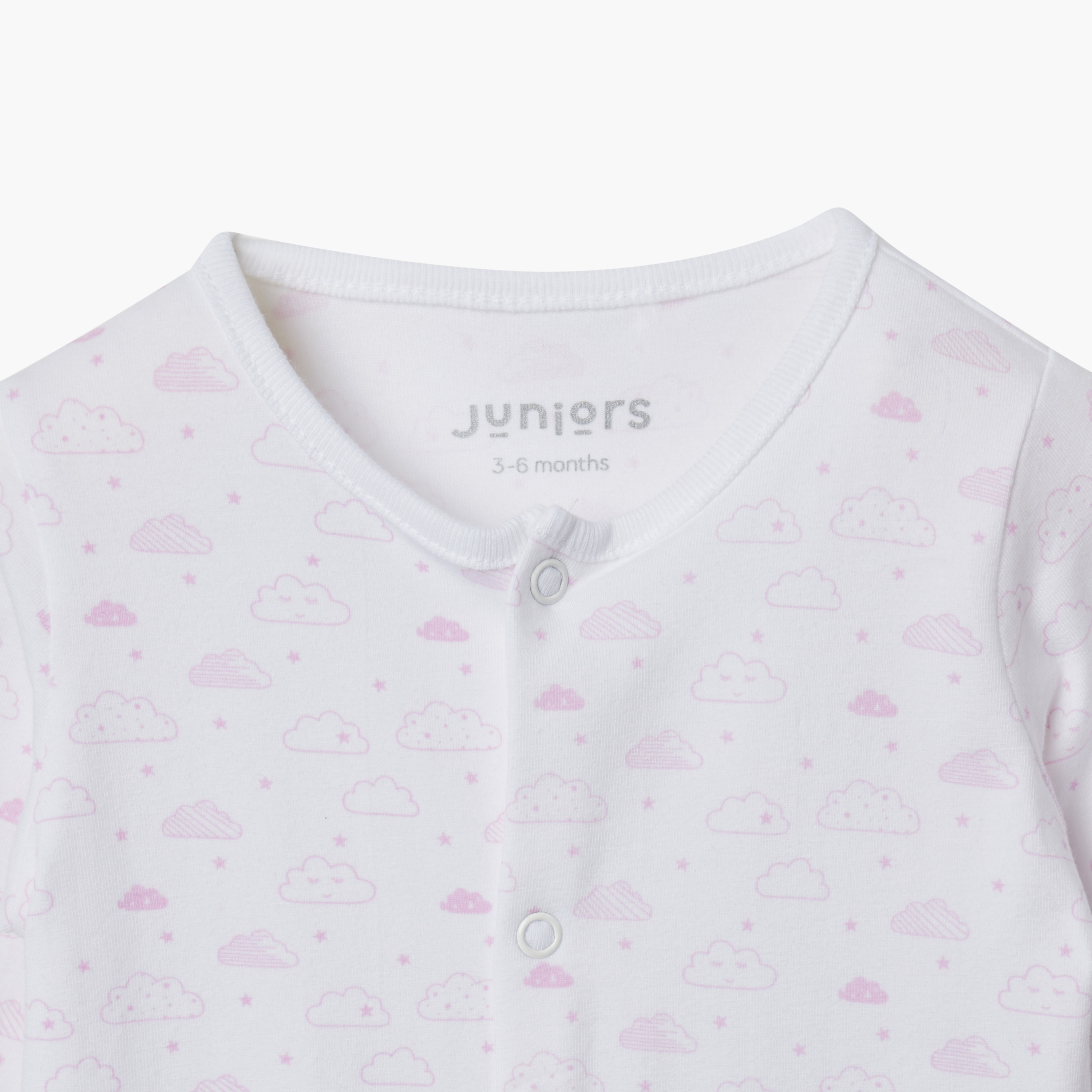 Juniors Assorted Closed Feet Sleepsuit - Set of 2-baby-girls-clothing-nightwear-sleepsuits-image-4