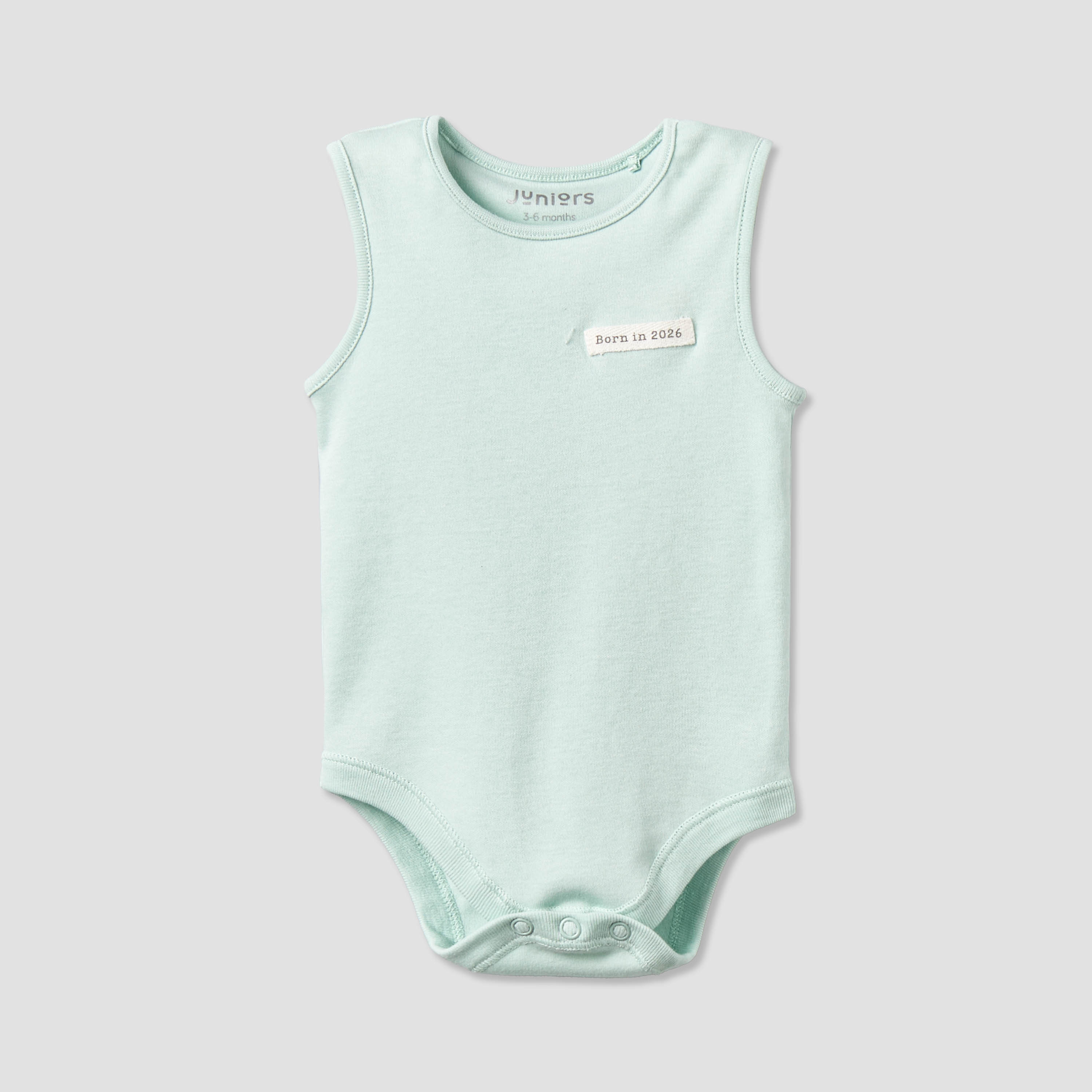 Pack of 3 Juniors Round Neck Sleeveless Bodysuit with Snap Button Closure-baby-boys-clothing-bodysuits-image-4