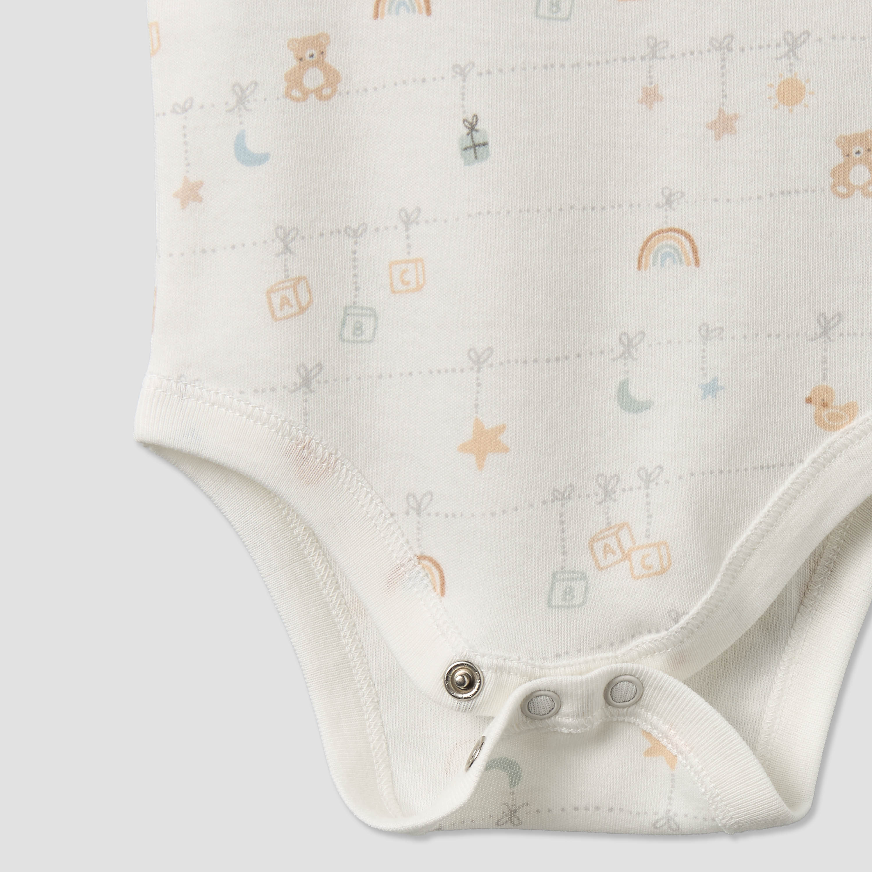 Pack of 3 Juniors Round Neck Sleeveless Bodysuit with Snap Button Closure-baby-boys-clothing-bodysuits-image-9