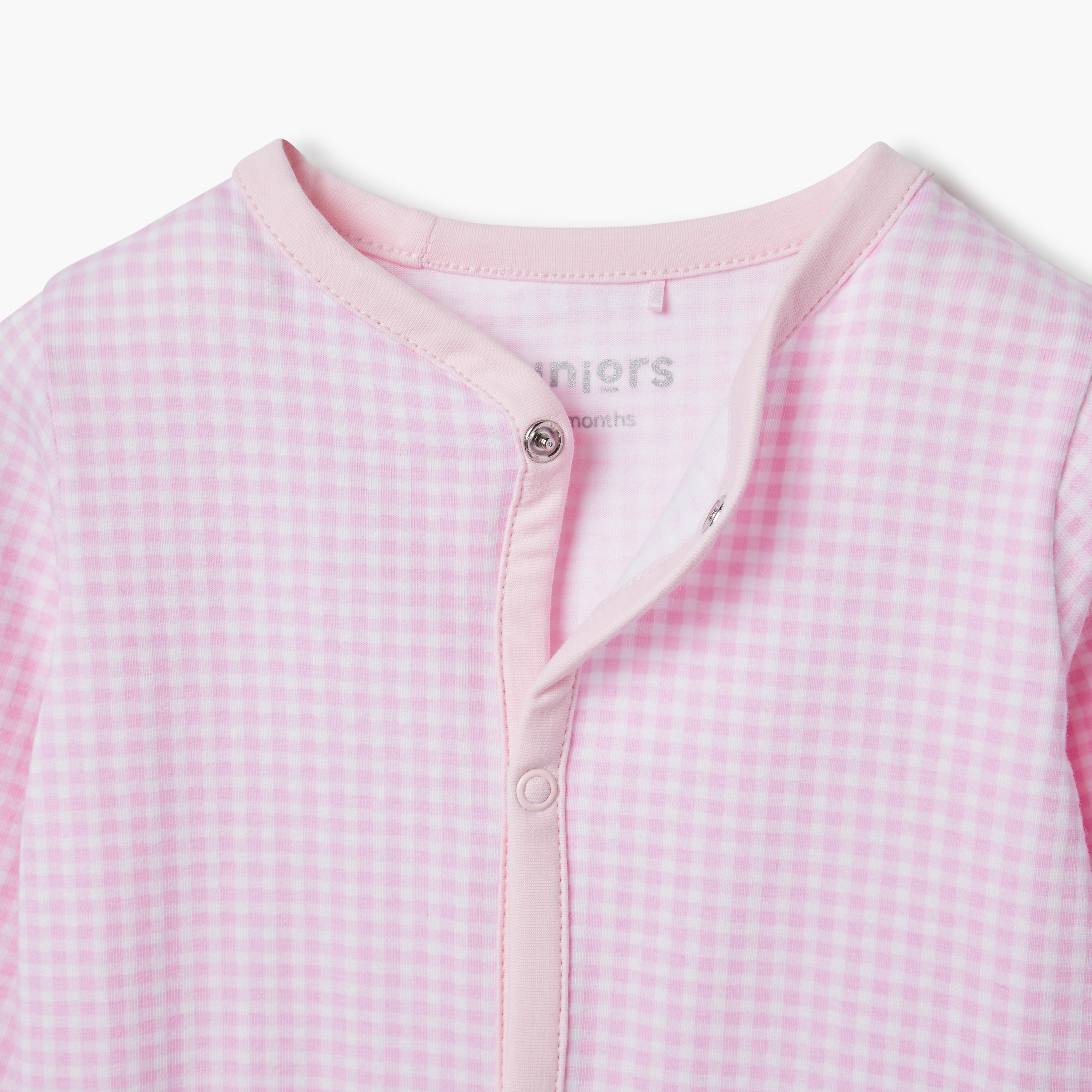 Juniors Assorted Sleepsuit with Long Sleeves - Set of 2-baby-girls-clothing-nightwear-sleepsuits-image-4