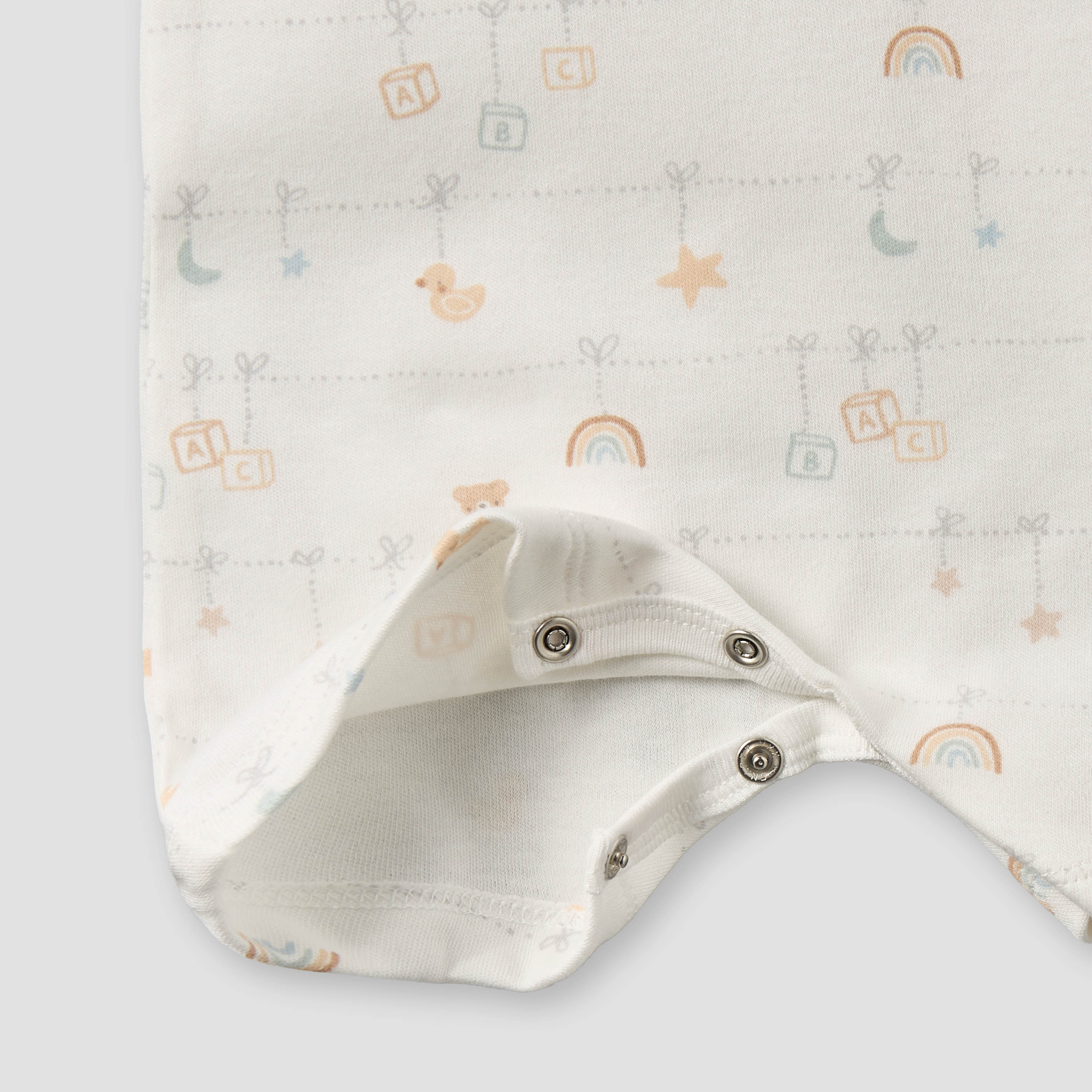 Pack of 2 Juniors Round Neck Short Sleeves Romper with Snap Button Closure-baby-boys-clothing-rompers-image-5