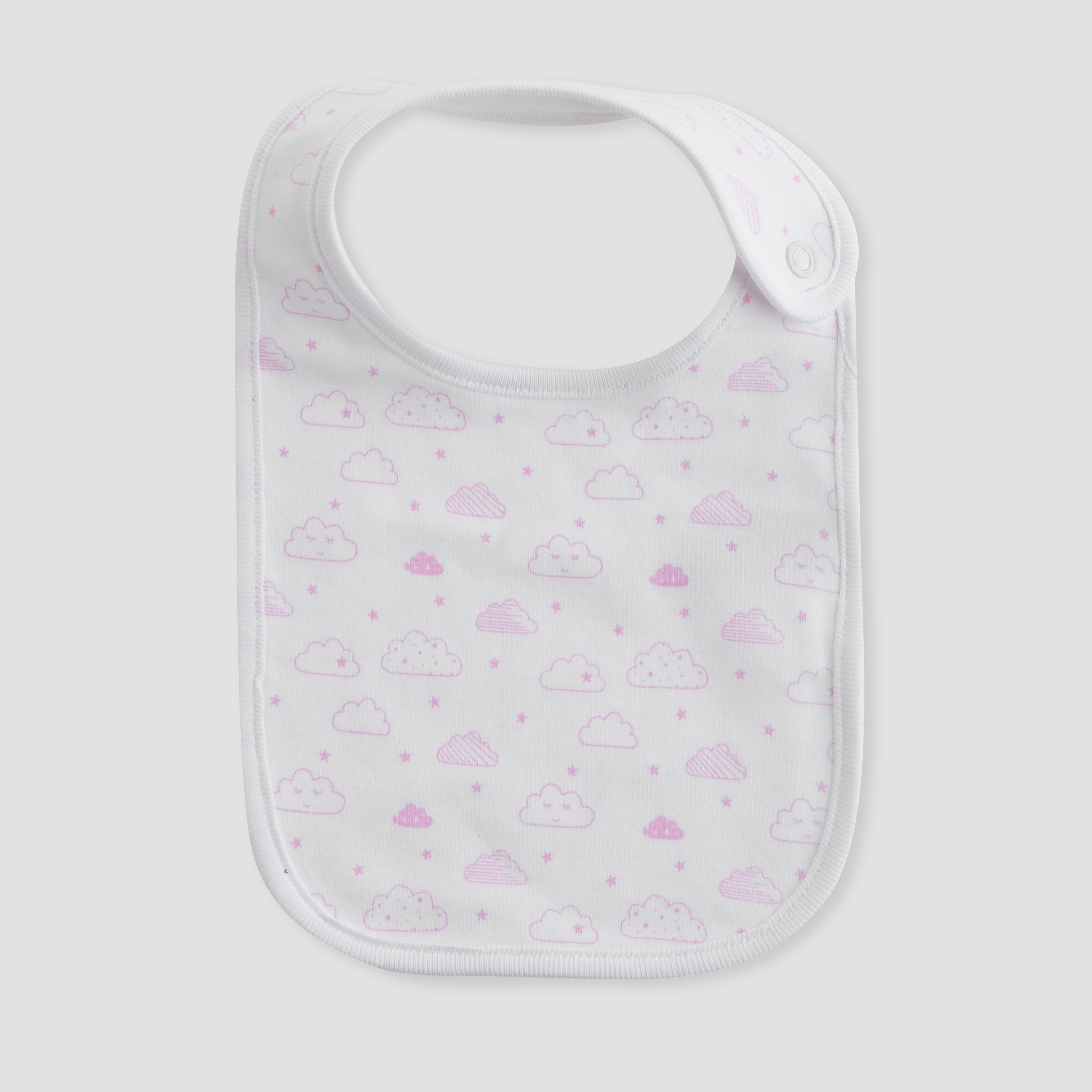 Juniors Assorted Bib with Button Closure - Set of 3-baby-feeding-bibs-image-4