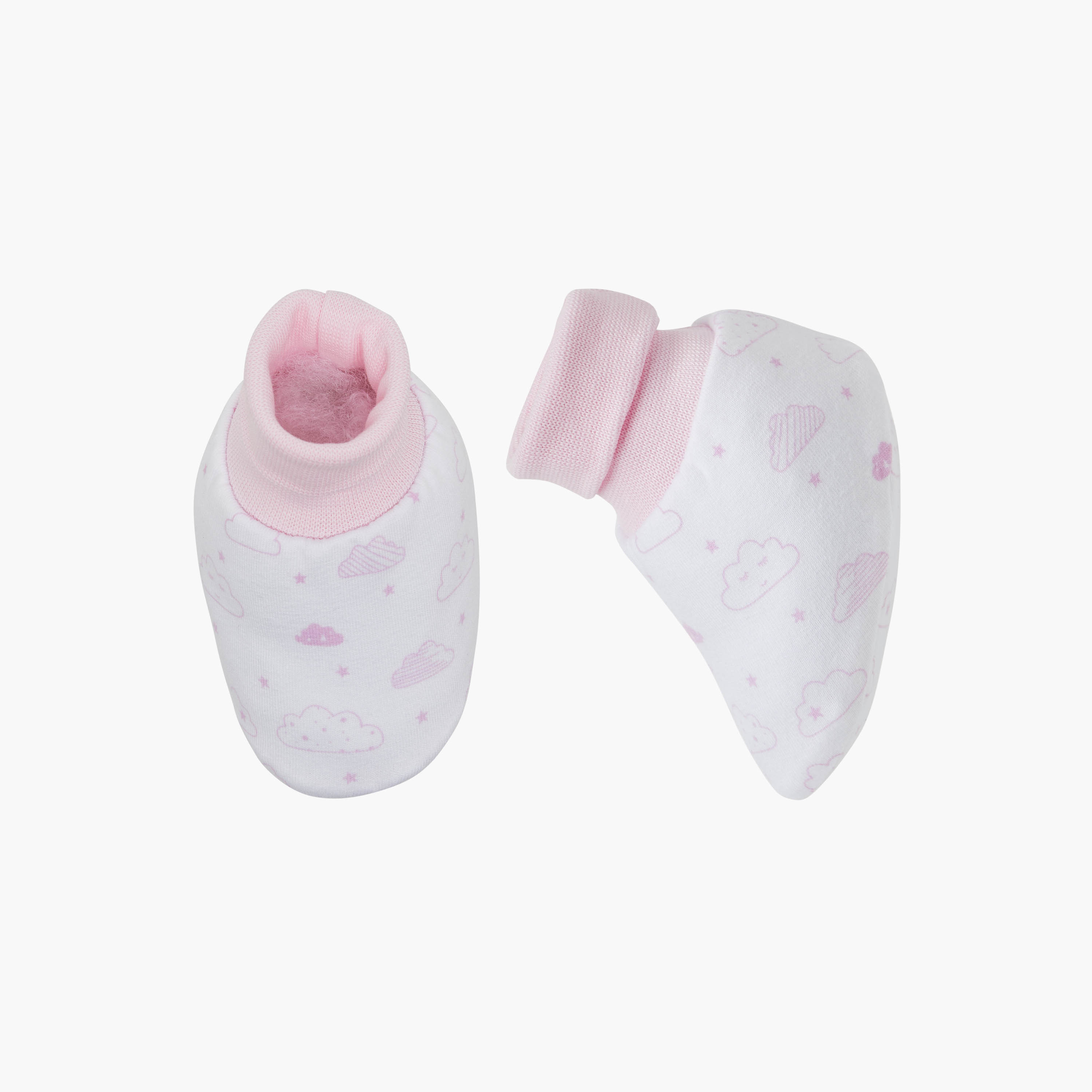 Juniors Printed Booties - Set of 2-baby-girls-shoes-booties-image-3