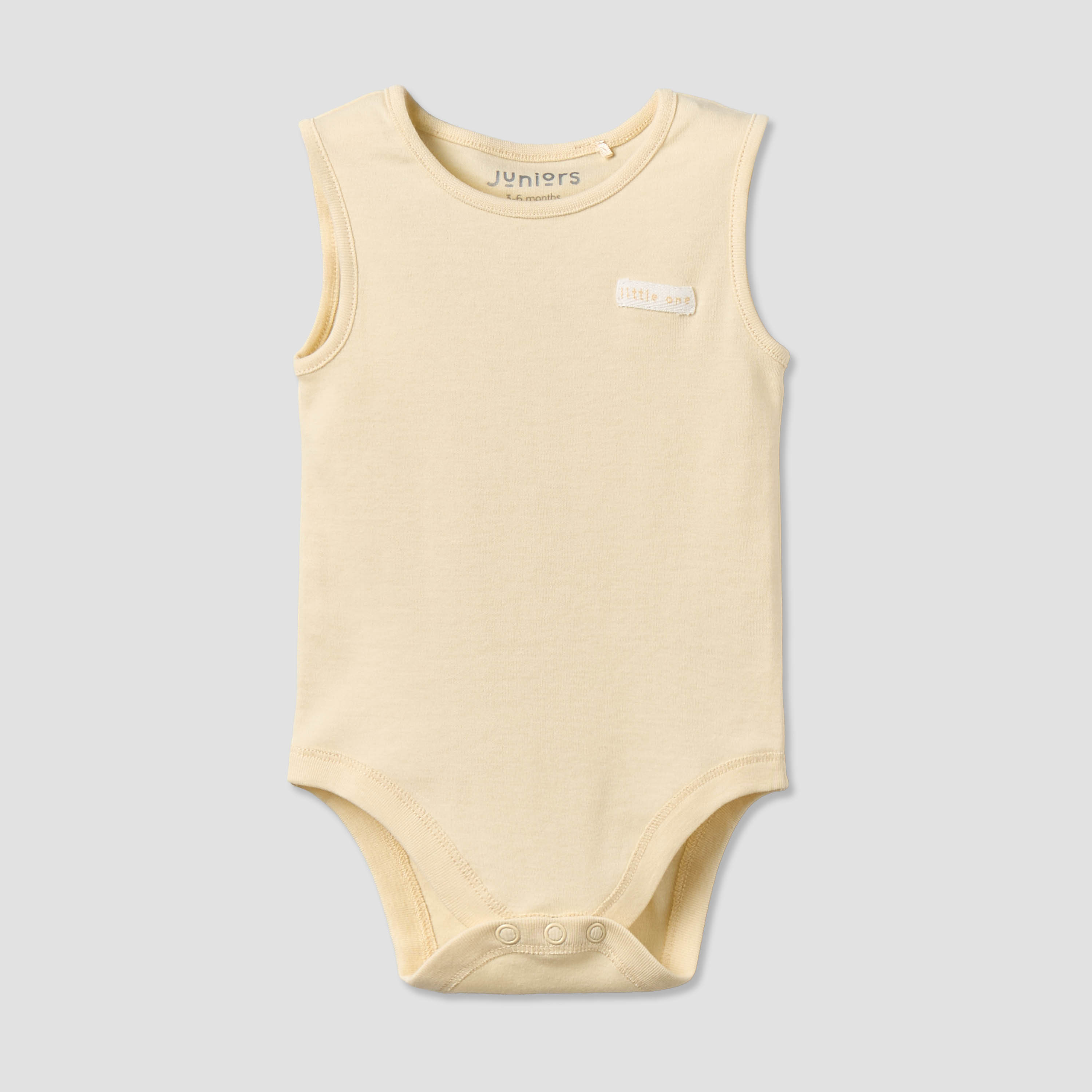 Pack of 3 Juniors Round Neck Sleeveless Bodysuit with Snap Button Closure-baby-boys-clothing-bodysuits-image-3