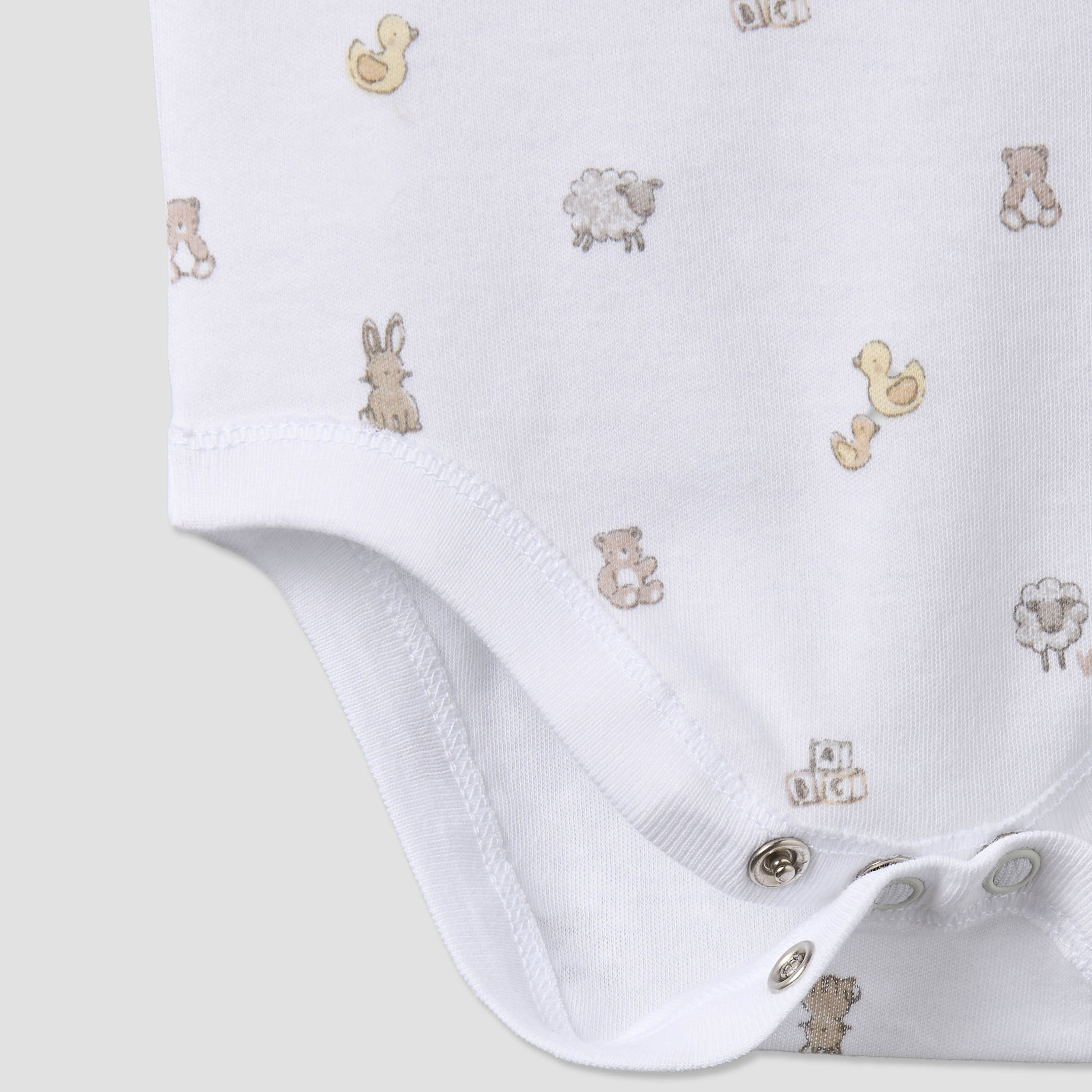 Pack of 3 Juniors Round Neck Sleeveless Bodysuit with Snap Button Closure-baby-boys-clothing-bodysuits-image-9