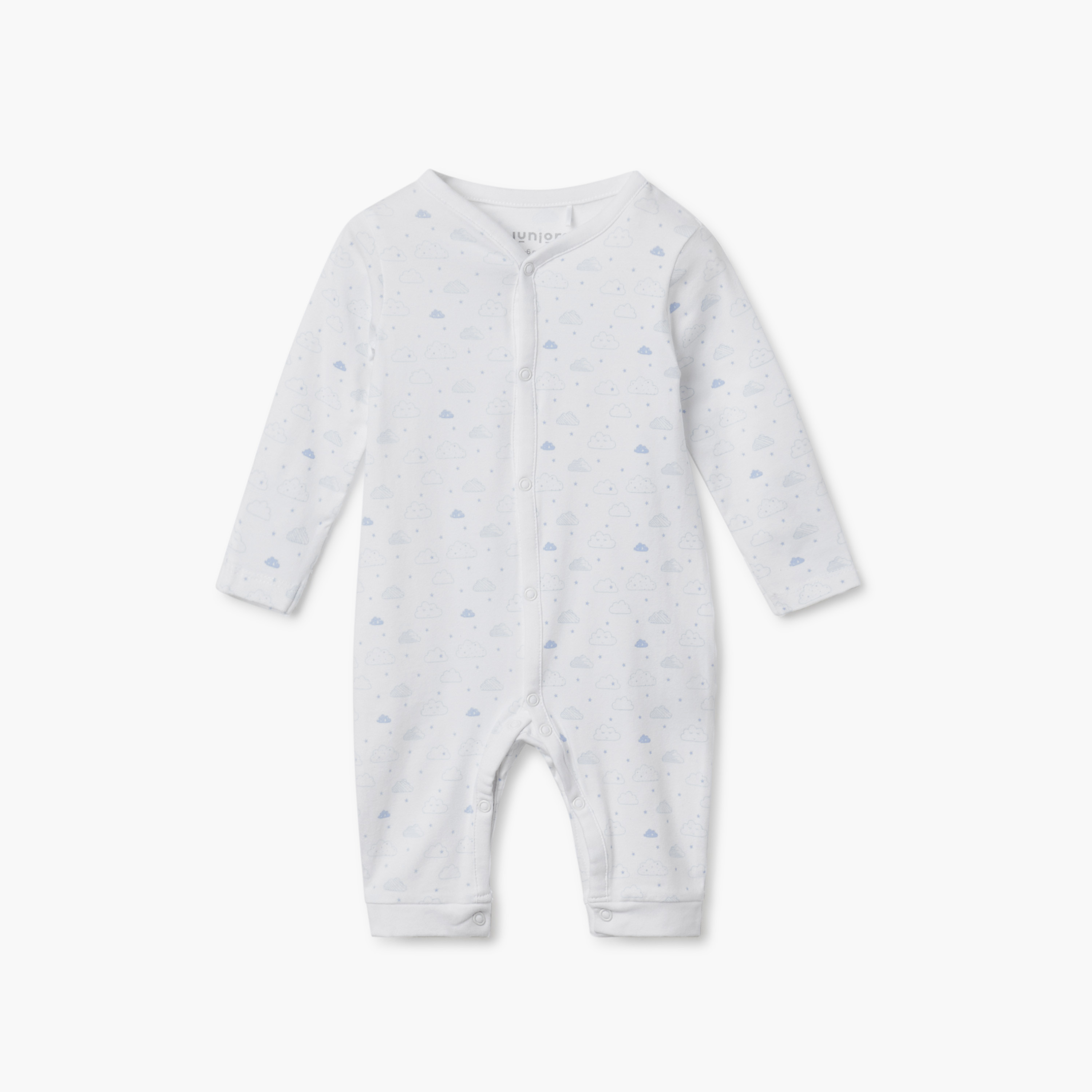 Juniors Printed Sleepsuit with Long Sleeves - Set of 2-baby-boys-clothing-nightwear-sleepsuits-image-3
