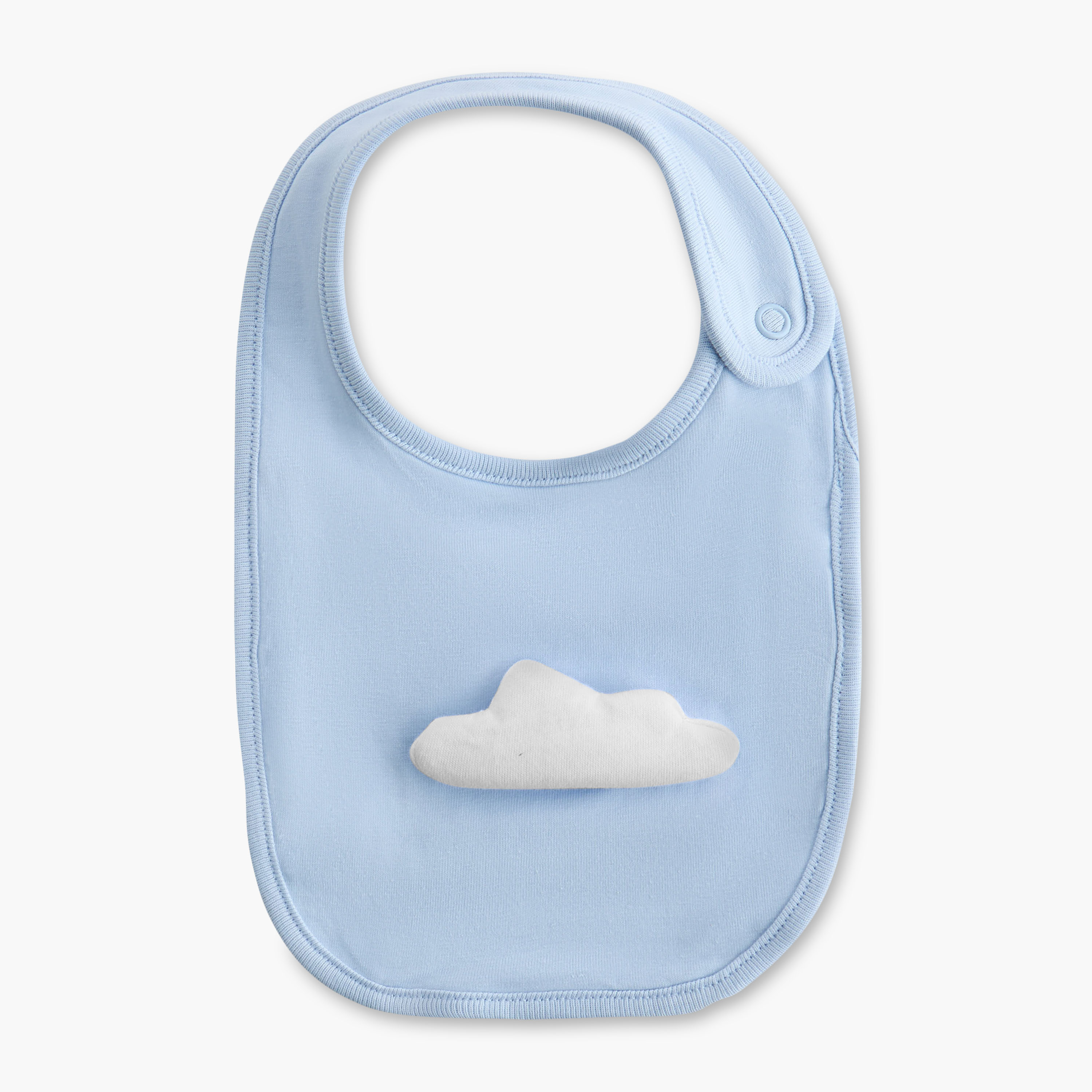 Juniors Assorted Bib with Button Closure - Set of 3-baby-feeding-bibs-image-3