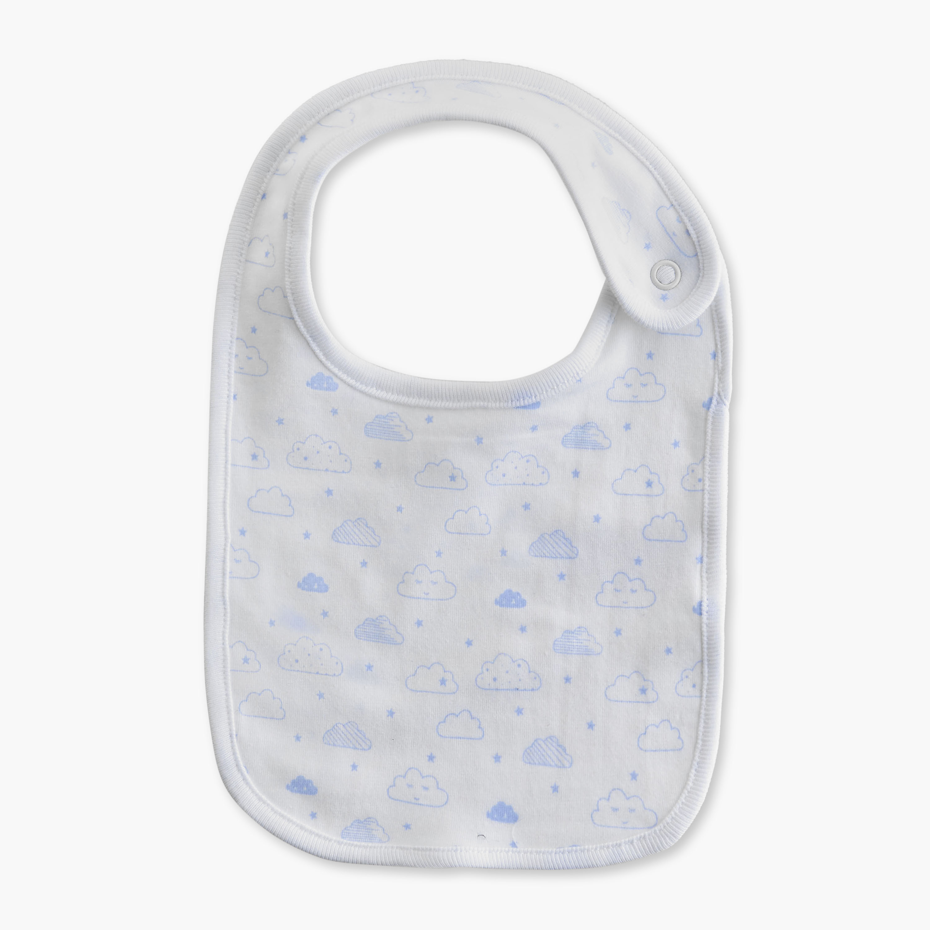 Juniors Assorted Bib with Button Closure - Set of 3-baby-feeding-bibs-image-4