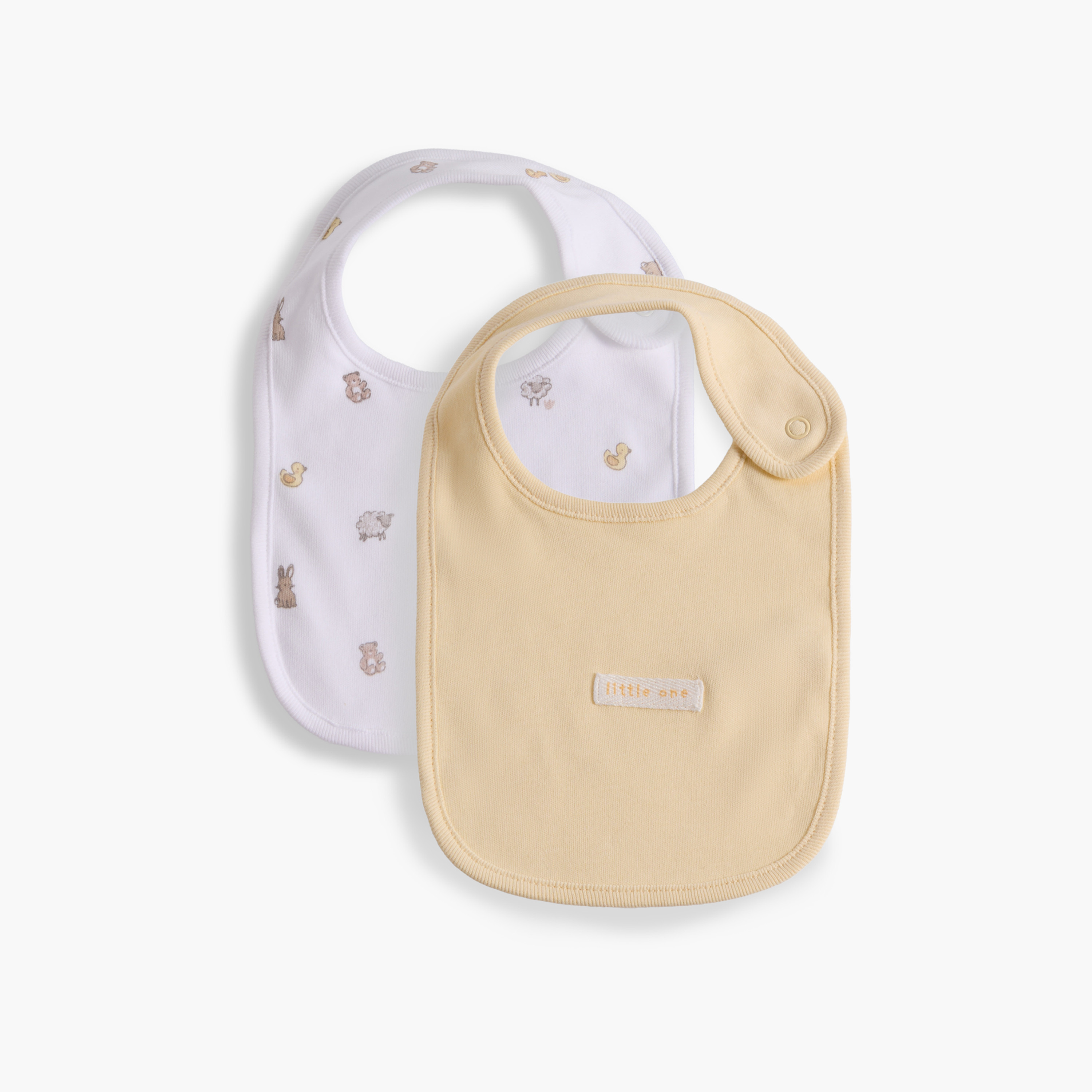 Pack of 2 Juniors Baby Bib with Assorted Design-baby-feeding-bibs-image-1