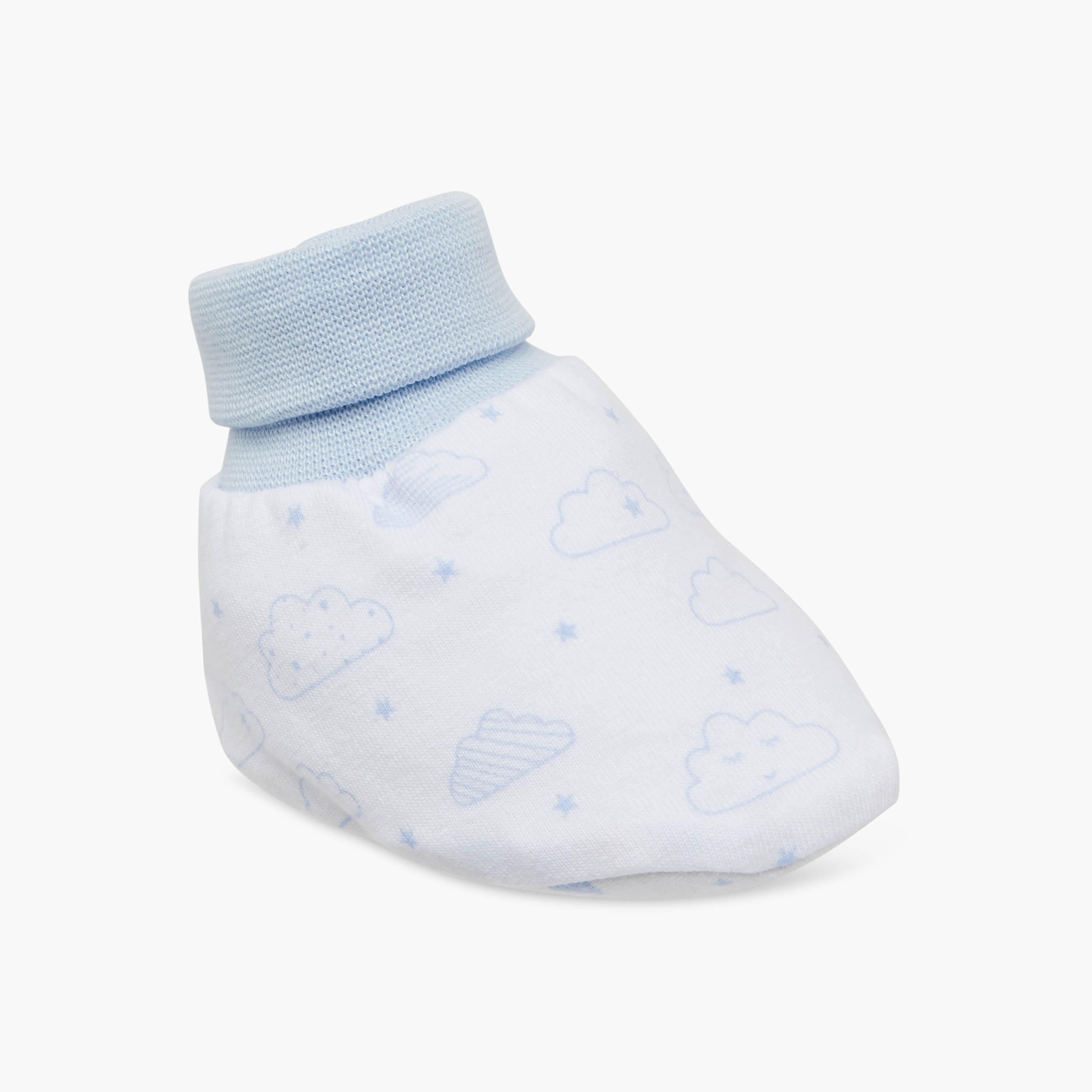 Juniors Printed Booties - Set of 2-baby-boys-shoes-booties-image-4