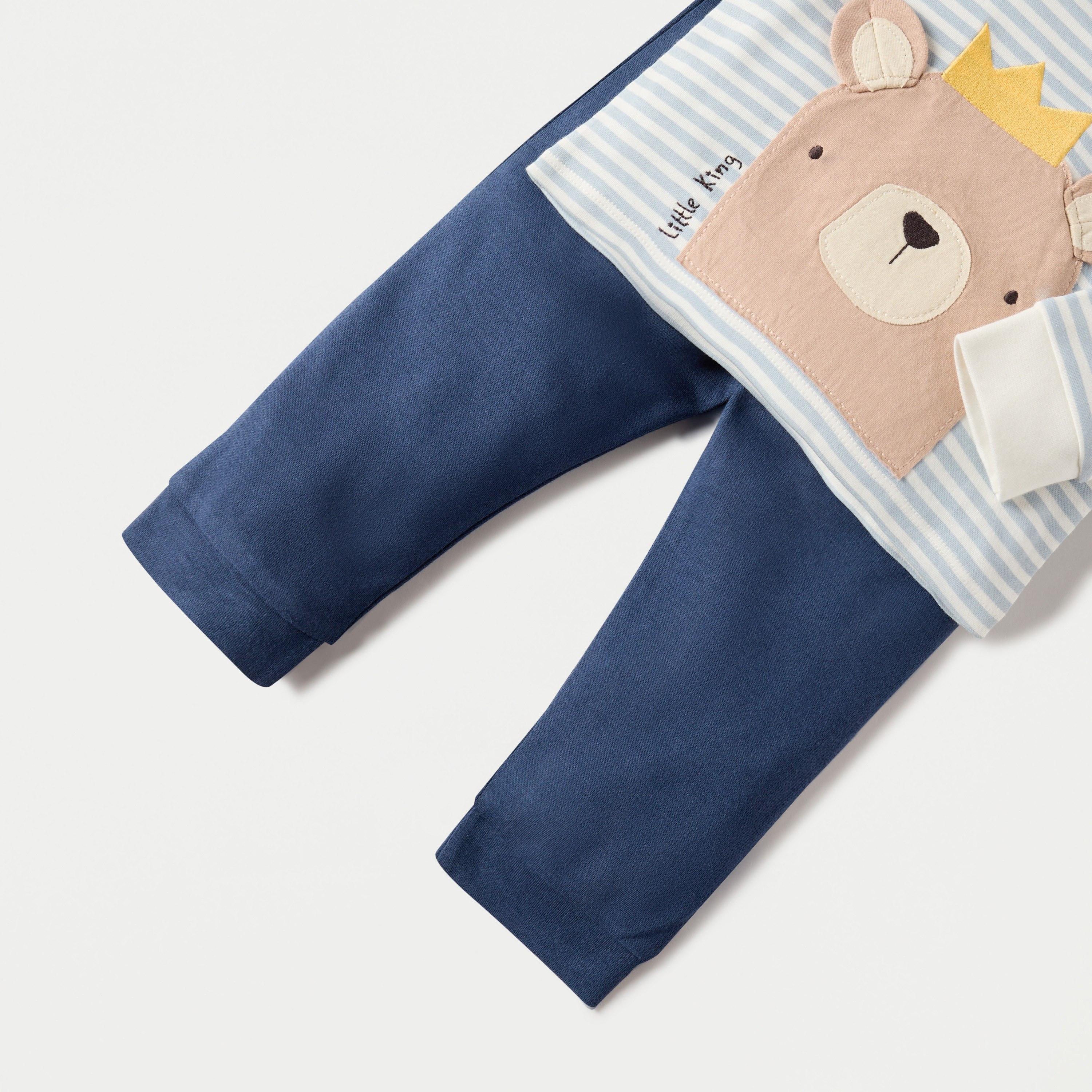طقم تيشيرت بأكمام طويلة وزخارف ديناصور وبنطلون بيجاما بخصر مطاطي من جونيورز-baby-boys-clothing-nightwear-pyjamasets-image-5