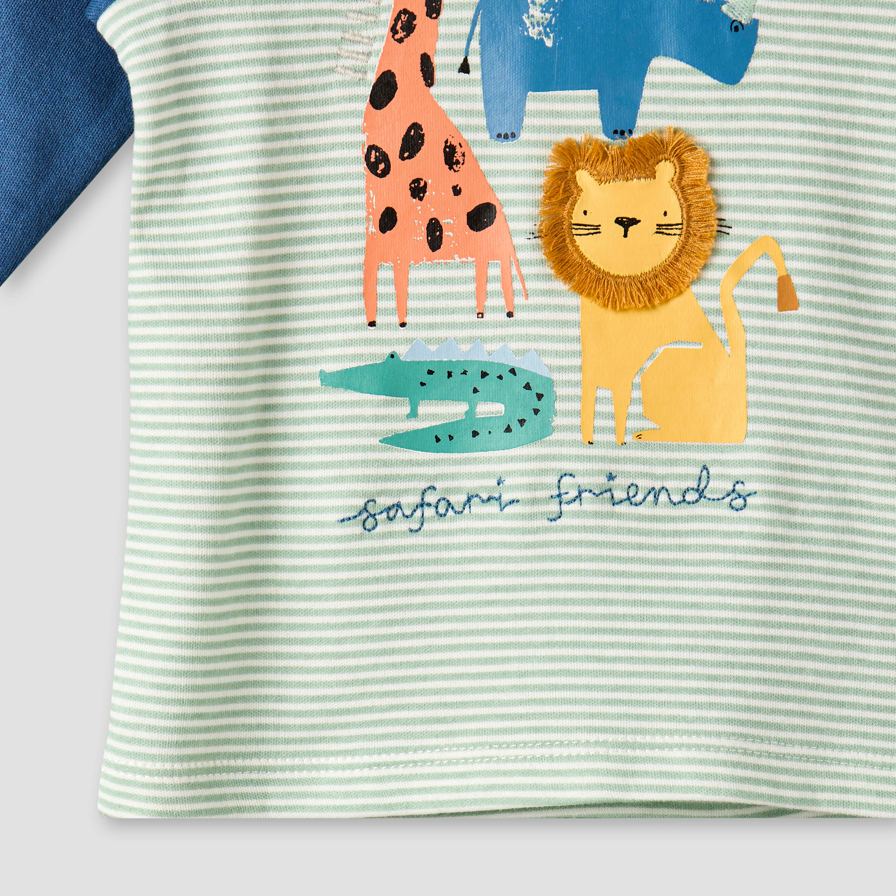 Juniors Cotton Long Sleeves Pyjama Set with Safari Print-baby-boys-clothing-nightwear-pyjamasets-image-8