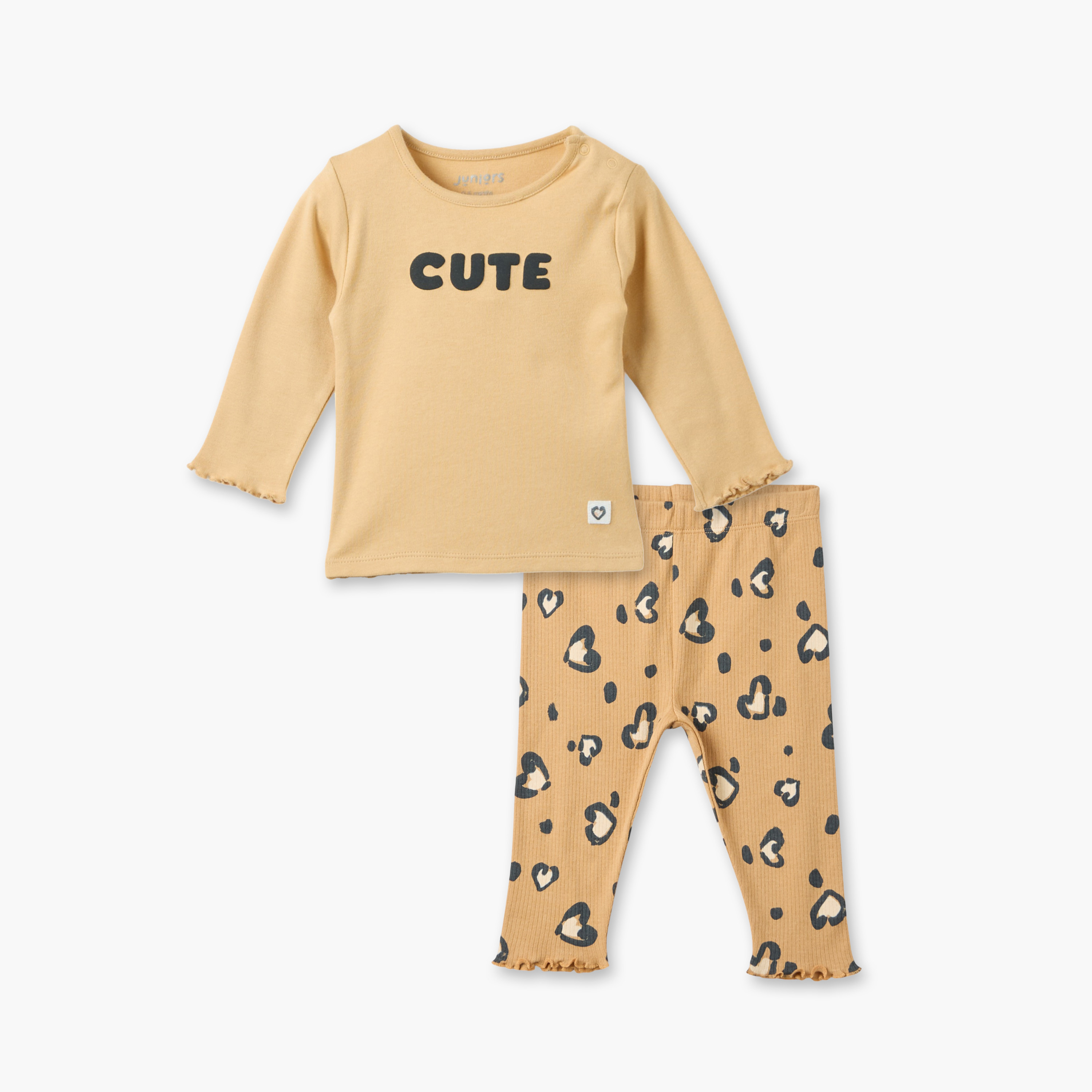 Juniors Printed T-shirt and Pyjama Set-baby-girls-clothing-nightwear-pyjamasets-image-2