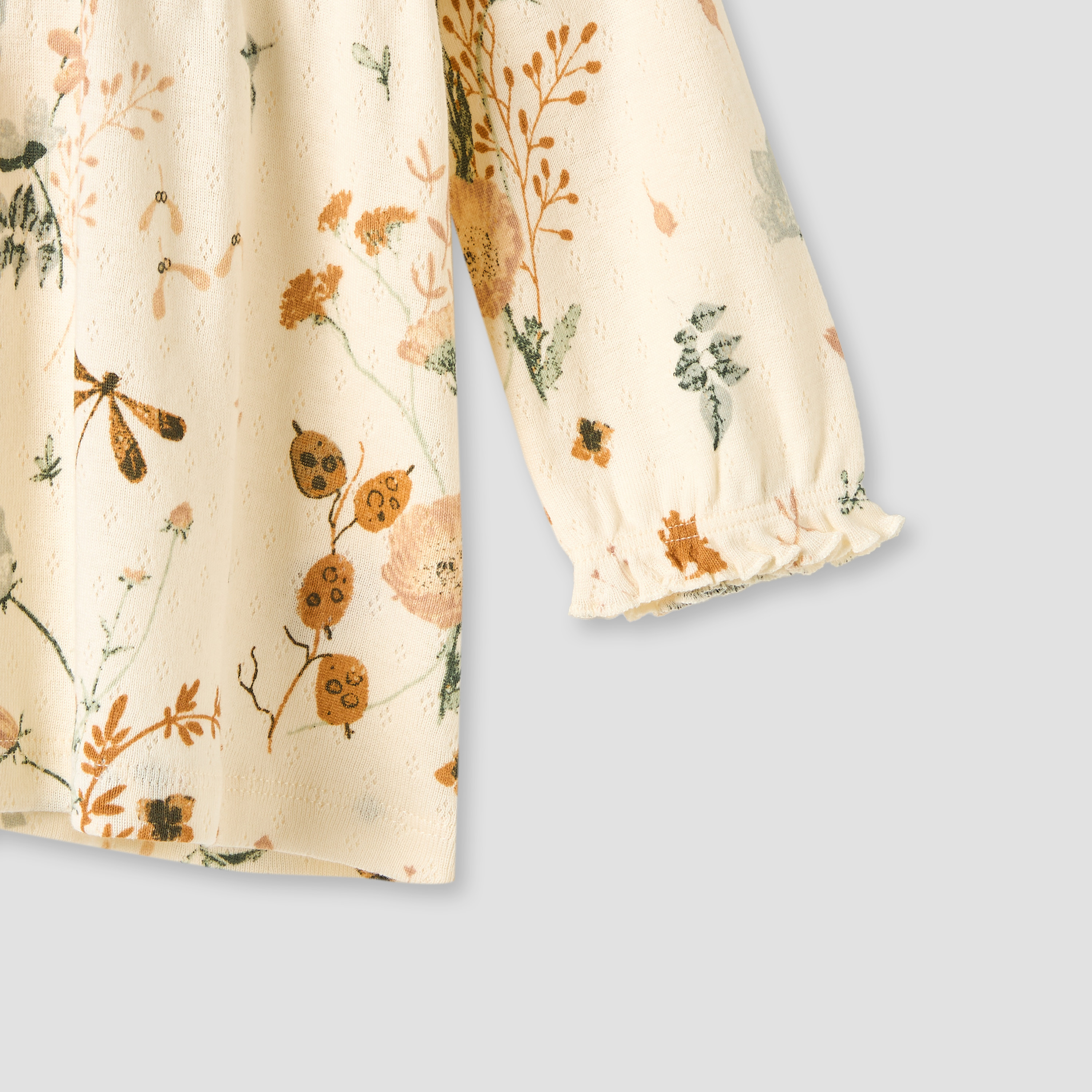 طقم بيجاما قطن بأكمام طويلة وياقة عادية وطبعات من جونيورز-baby-girls-clothing-nightwear-pyjamasets-image-5