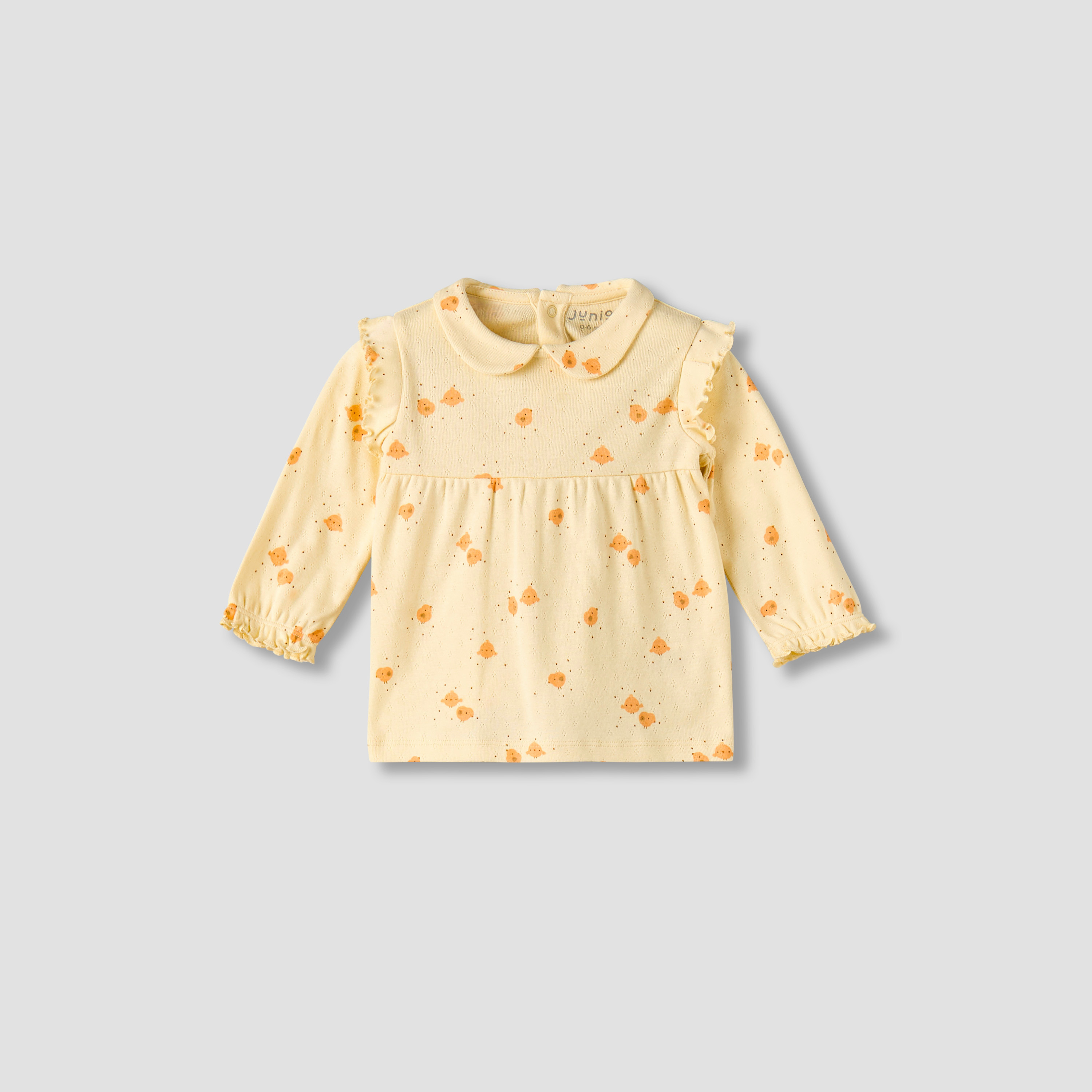 Juniors Cotton Peter Pan Collar Long Sleeves Pyjama Set with Bird Print-baby-girls-clothing-nightwear-pyjamasets-image-3