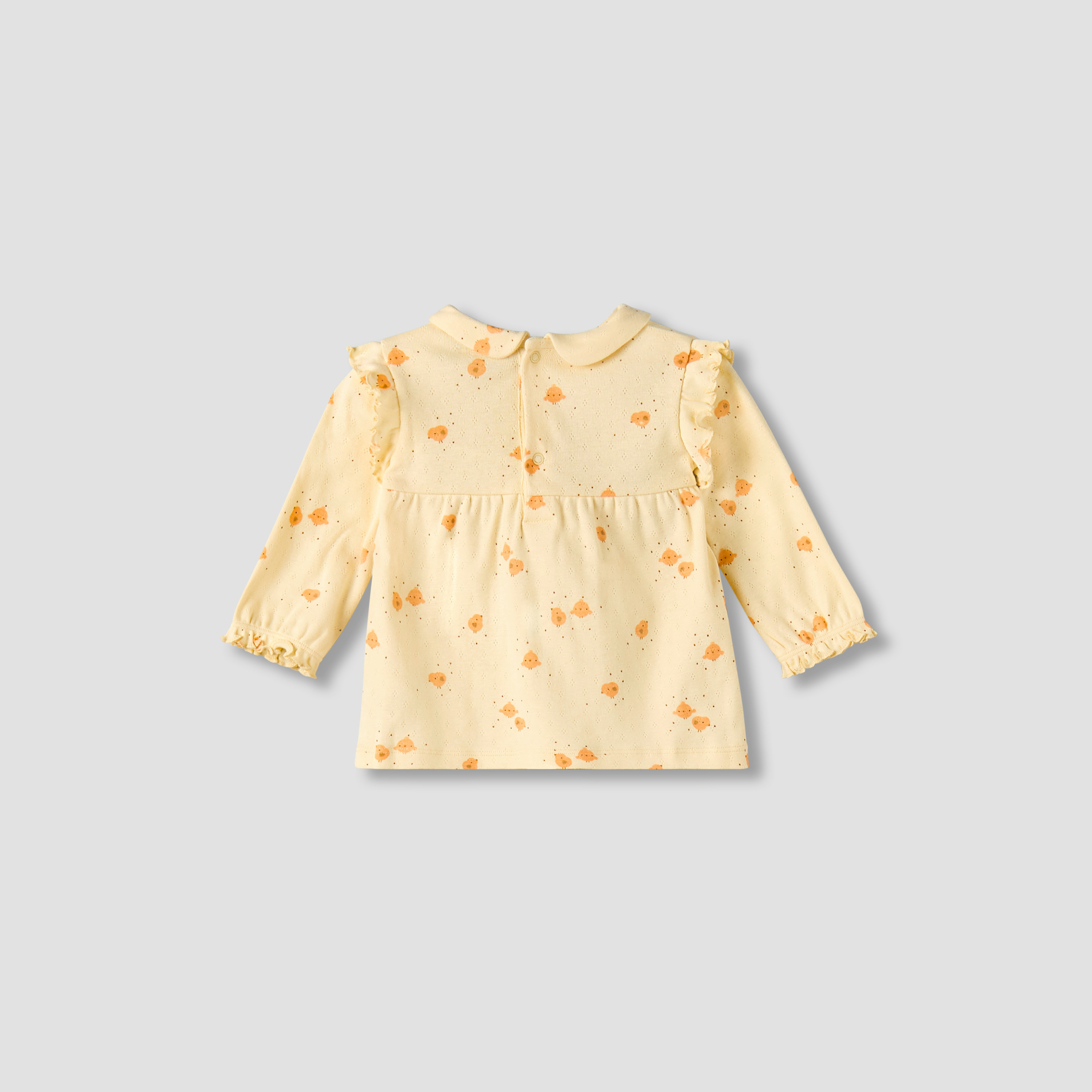 Juniors Cotton Peter Pan Collar Long Sleeves Pyjama Set with Bird Print-baby-girls-clothing-nightwear-pyjamasets-image-5