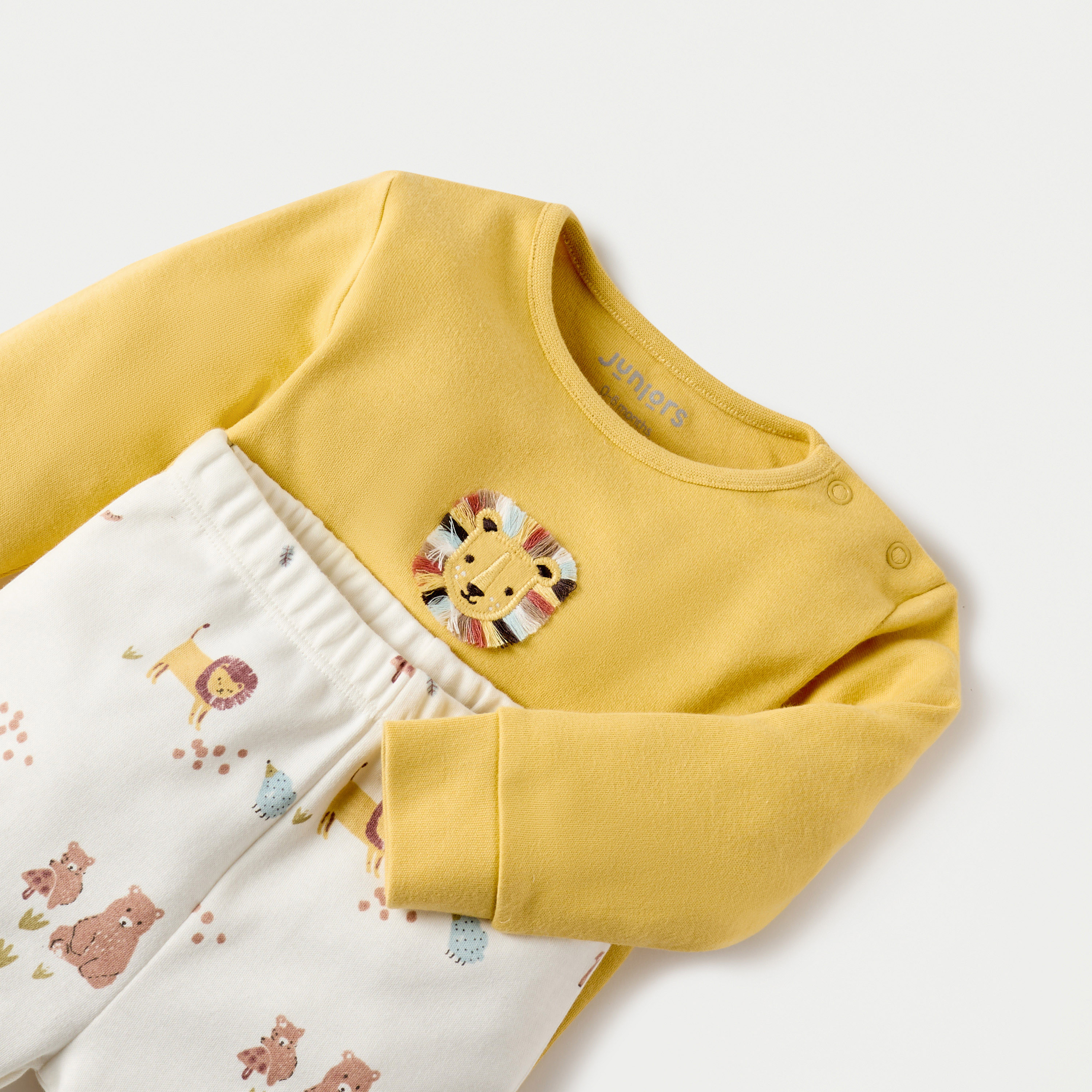 طقم بنطلون بيجاما وتيشيرت بطبعات حيوانات من جونيورز-baby-boys-clothing-nightwear-pyjamasets-image-4