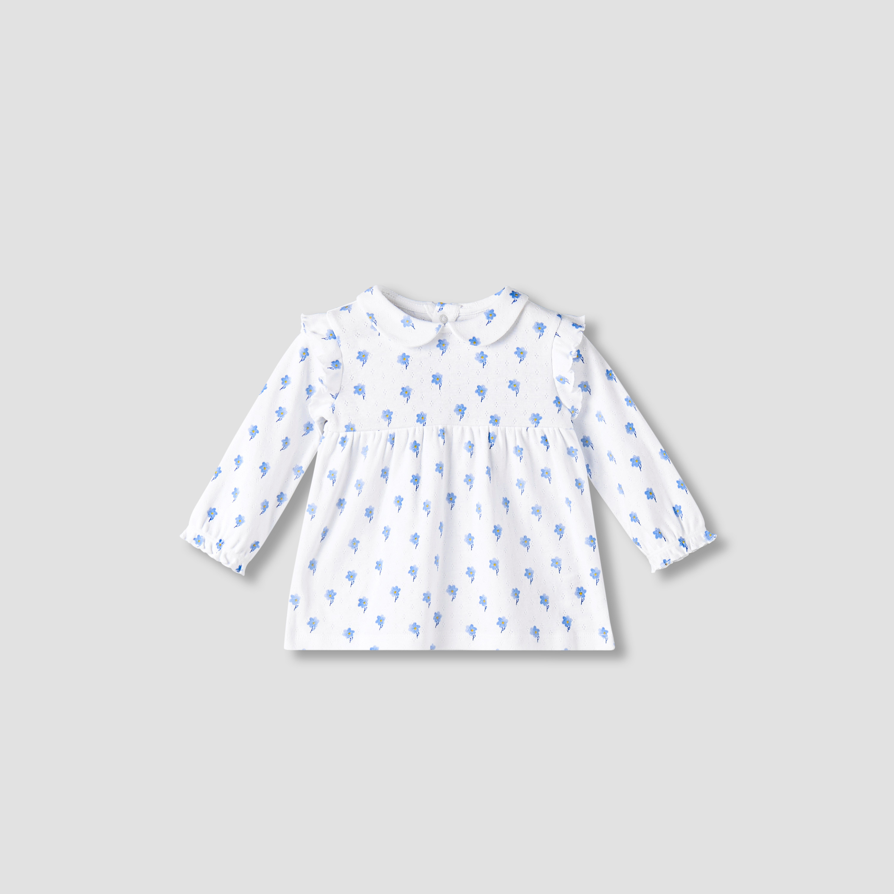 Juniors Cotton Peter Pan Collar Long Sleeves Pyjama Set with Floral Print-baby-girls-clothing-nightwear-pyjamasets-image-3