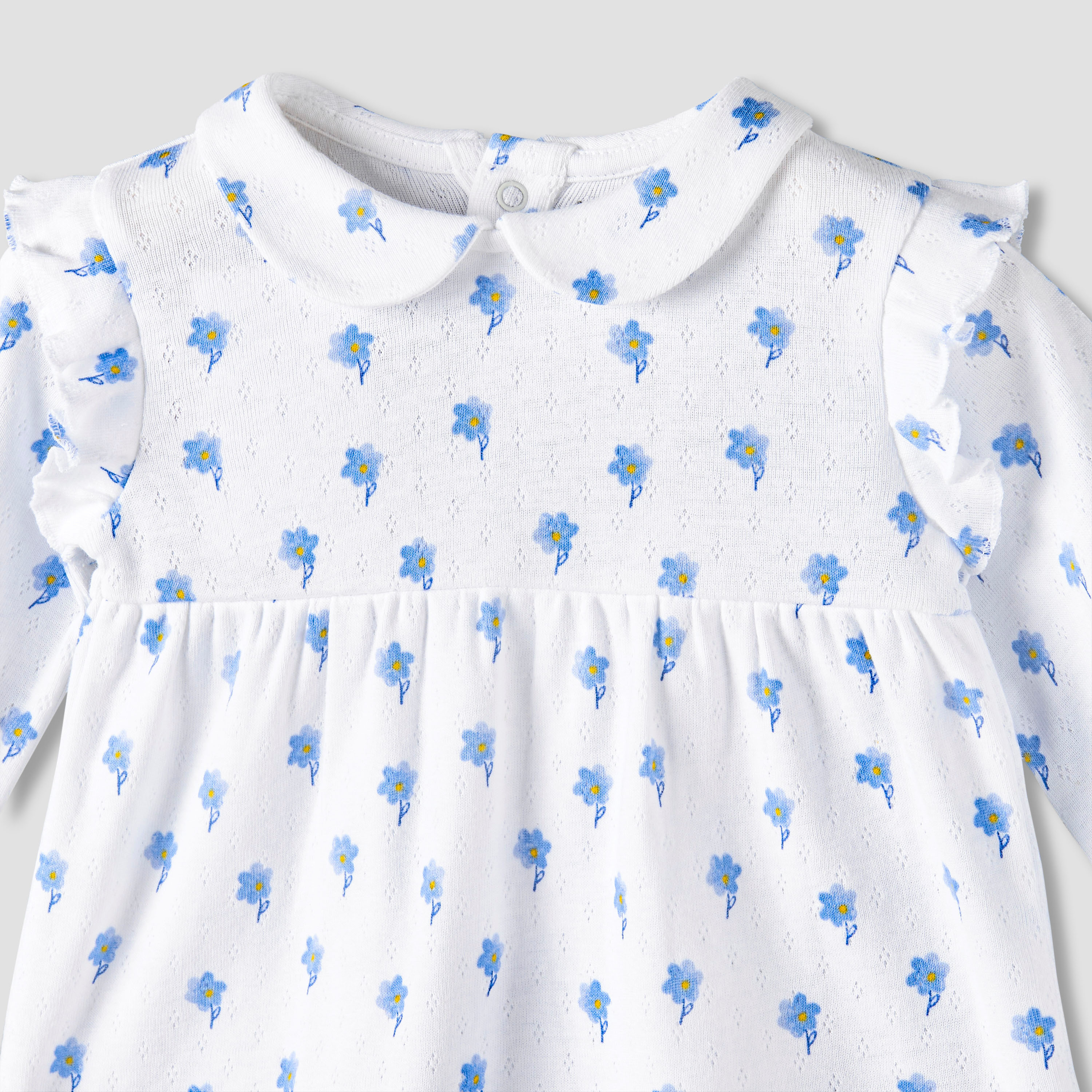 Juniors Cotton Peter Pan Collar Long Sleeves Pyjama Set with Floral Print-baby-girls-clothing-nightwear-pyjamasets-image-7