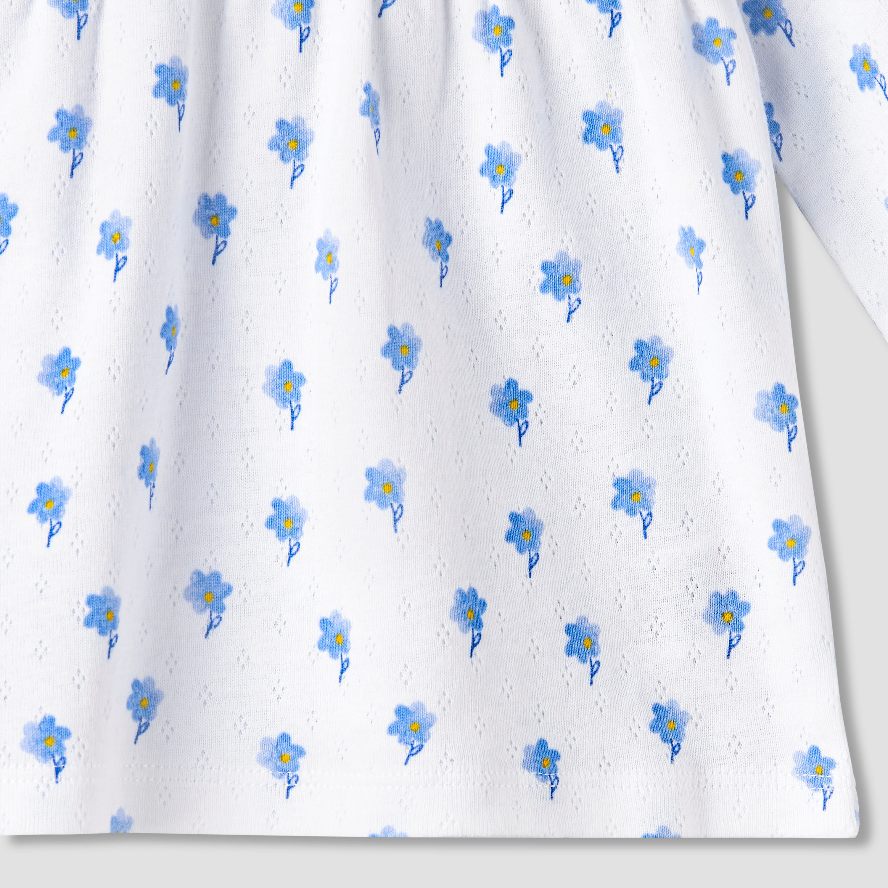 Juniors Cotton Peter Pan Collar Long Sleeves Pyjama Set with Floral Print-baby-girls-clothing-nightwear-pyjamasets-image-8