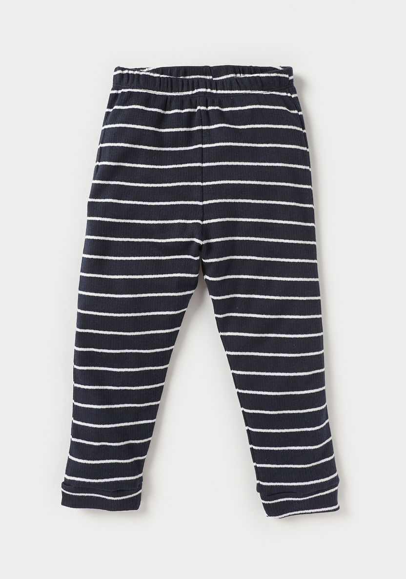 Juniors Star Embroidered T-shirt and Pyjama Set-Pyjama Sets-image-1