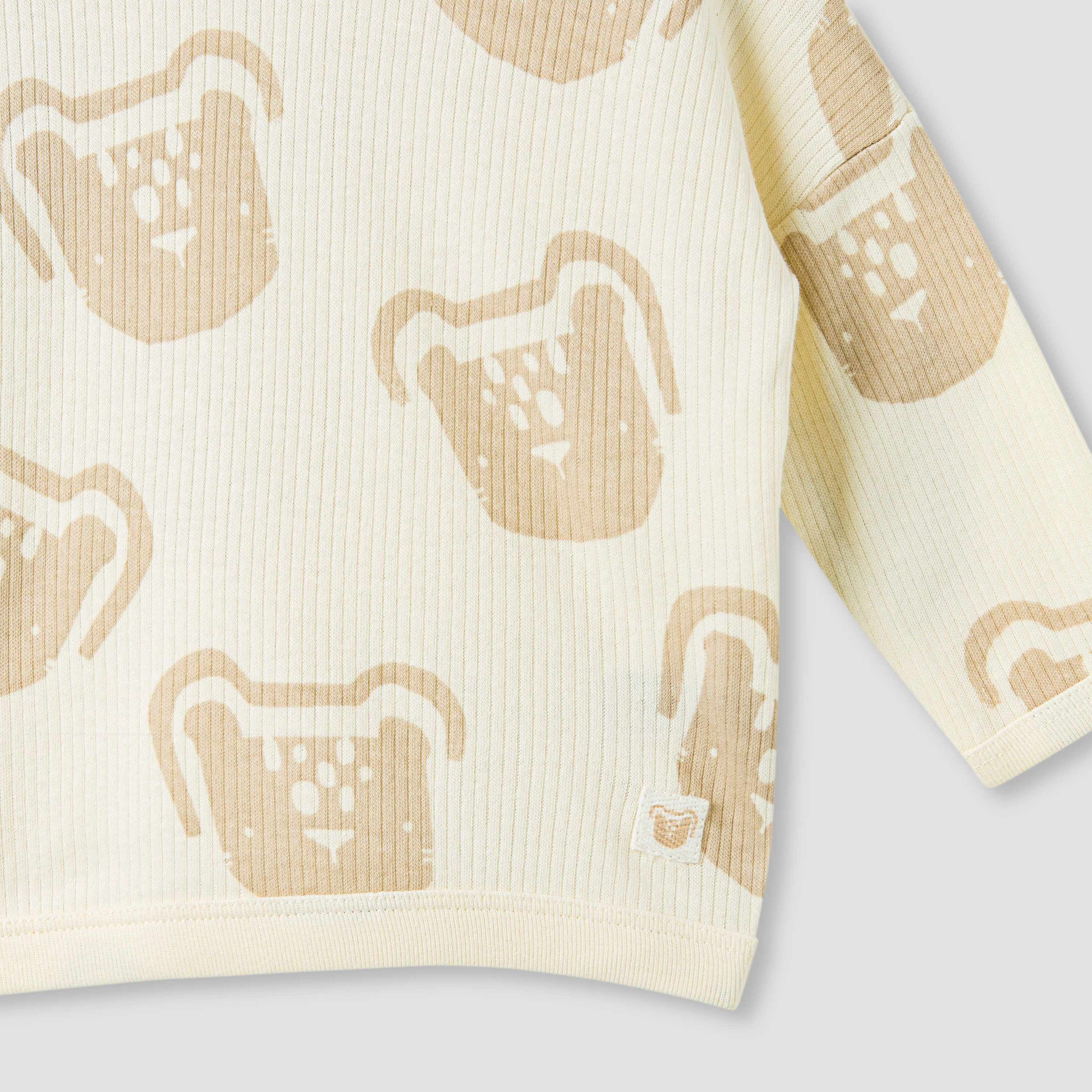 Juniors Pyjama Set with Bear Print - Cotton - Long Sleeves - Collar-baby-boys-clothing-nightwear-pyjamasets-image-5