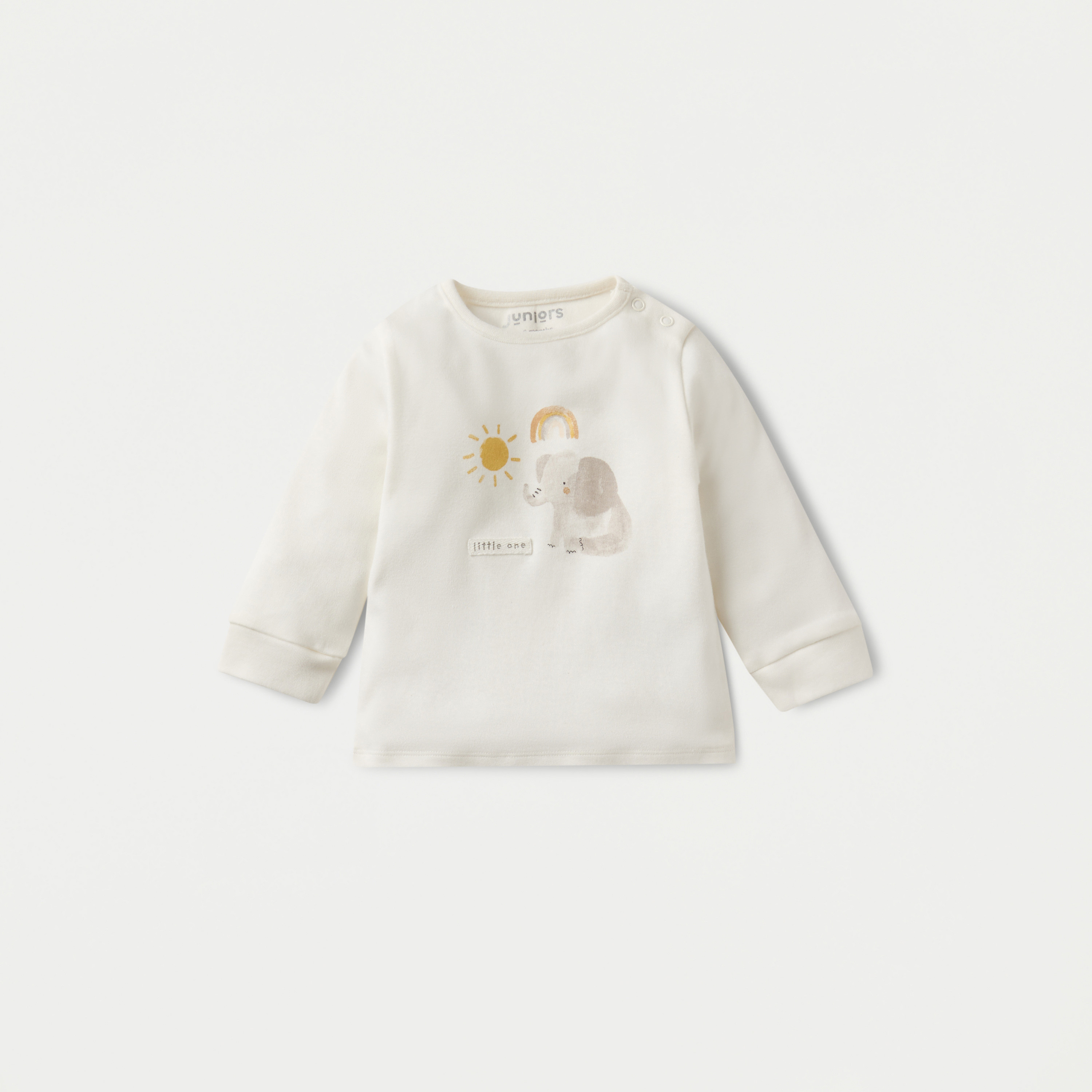 Juniors Elephant Print T-shirt and Pyjama Set-baby-girls-clothing-nightwear-pyjamasets-image-2