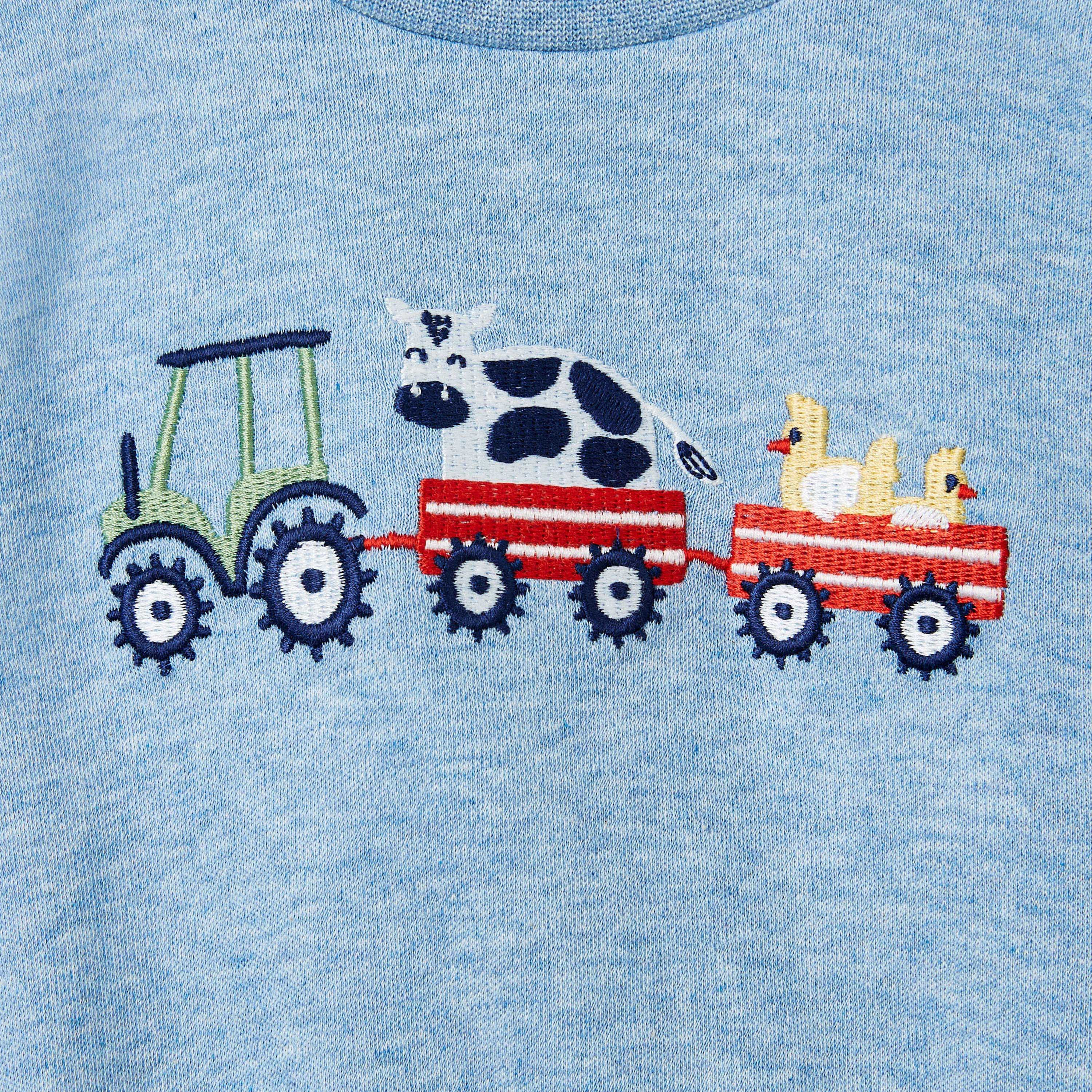Juniors Embroidered T-shirt and Pyjama Set-baby-boys-clothing-nightwear-pyjamasets-image-6