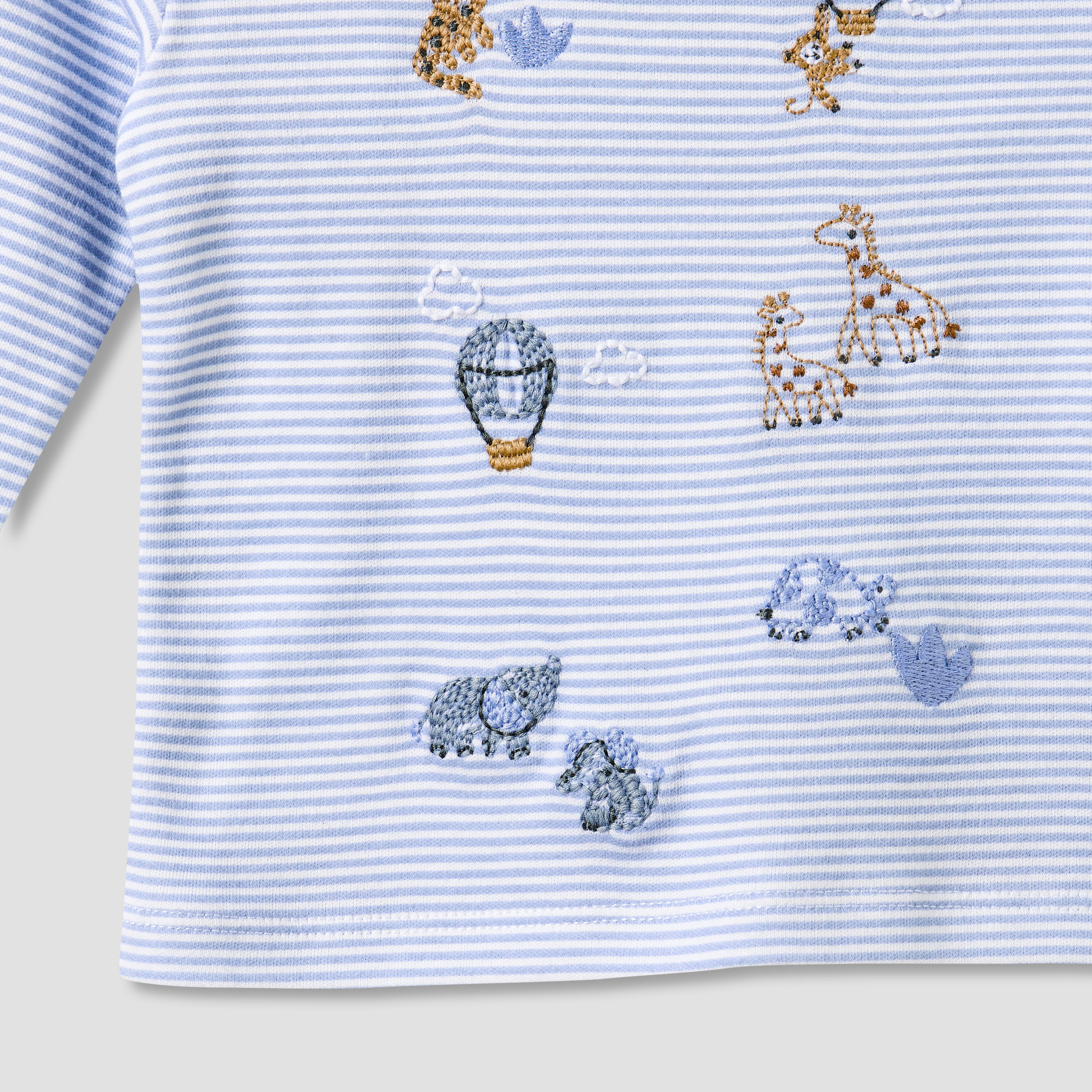 طقم بيجاما قطن برقبة مستديرة وأكمام طويلة وتطريزات من جونيورز-baby-boys-clothing-nightwear-pyjamasets-image-8