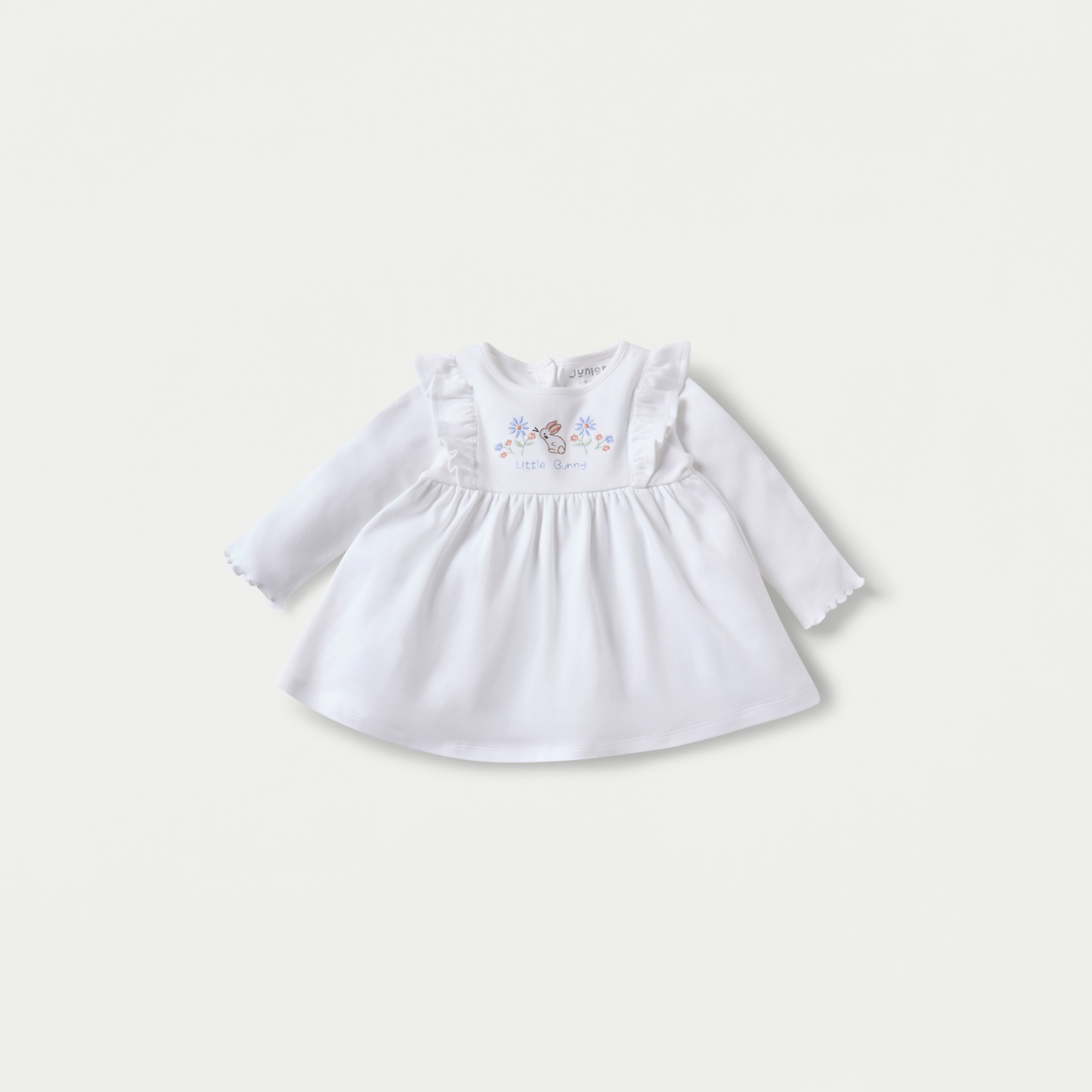 طقم بنطلون بيجاما وبلوزة مطرزة من جونيورز-baby-girls-clothing-nightwear-pyjamasets-image-2