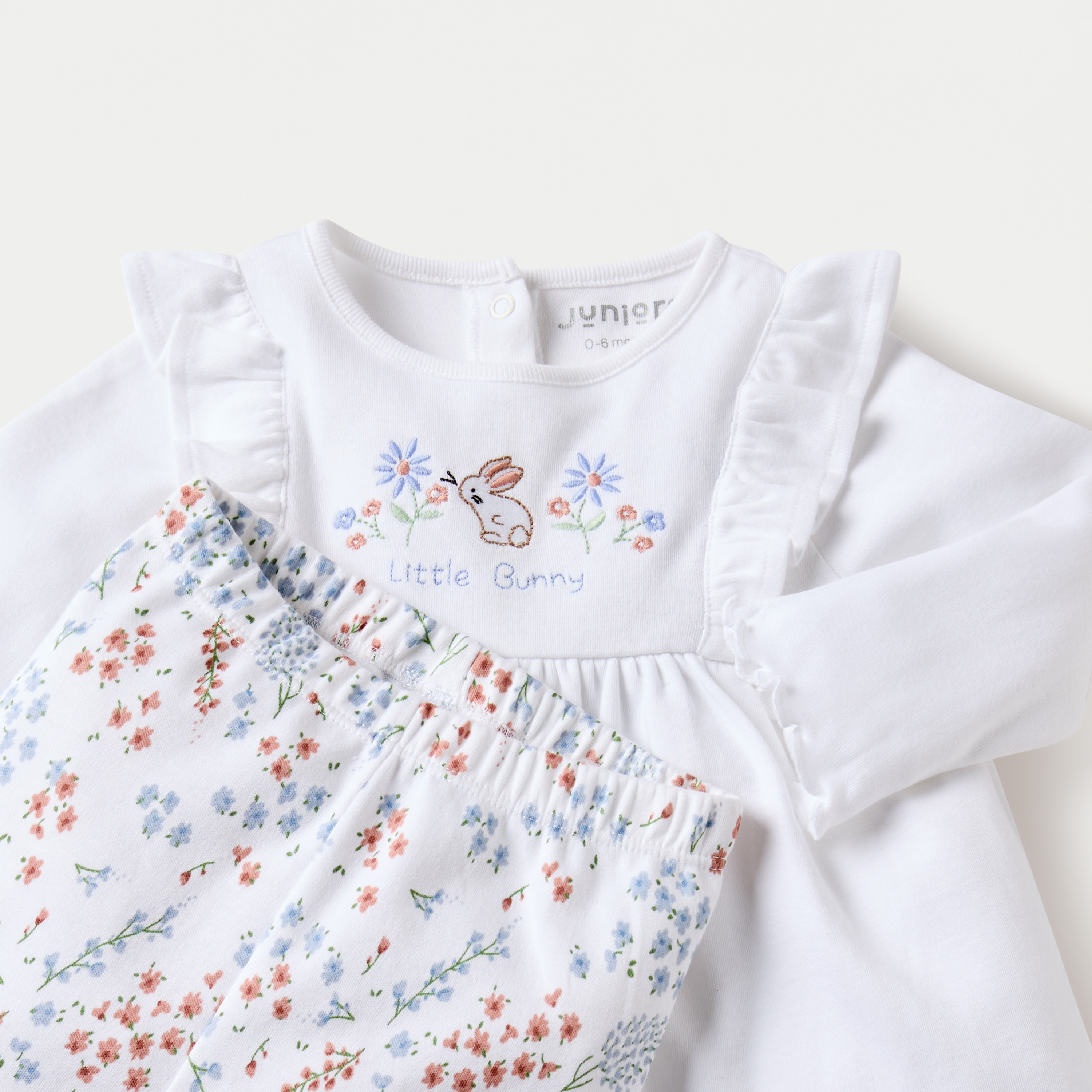 طقم بنطلون بيجاما وبلوزة مطرزة من جونيورز-baby-girls-clothing-nightwear-pyjamasets-image-5