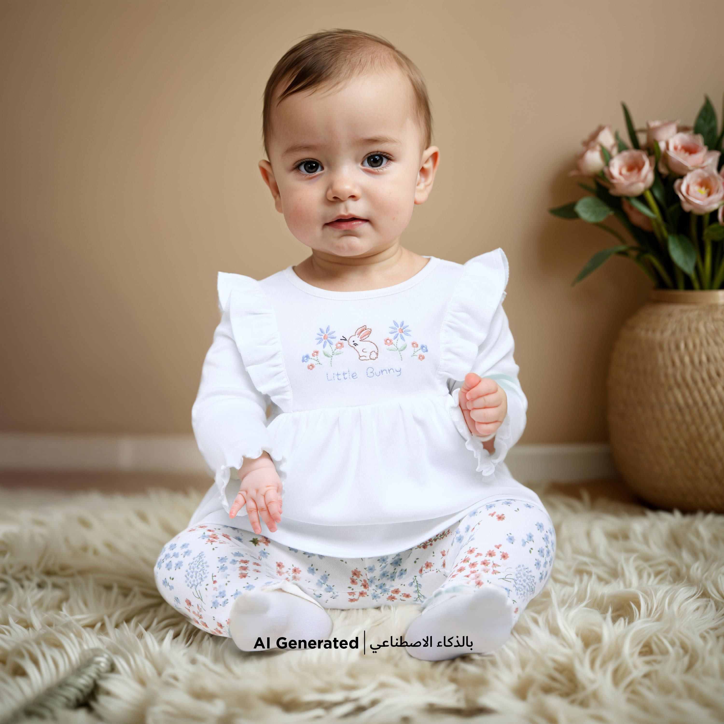 طقم بنطلون بيجاما وبلوزة مطرزة من جونيورز-baby-girls-clothing-nightwear-pyjamasets-image-6