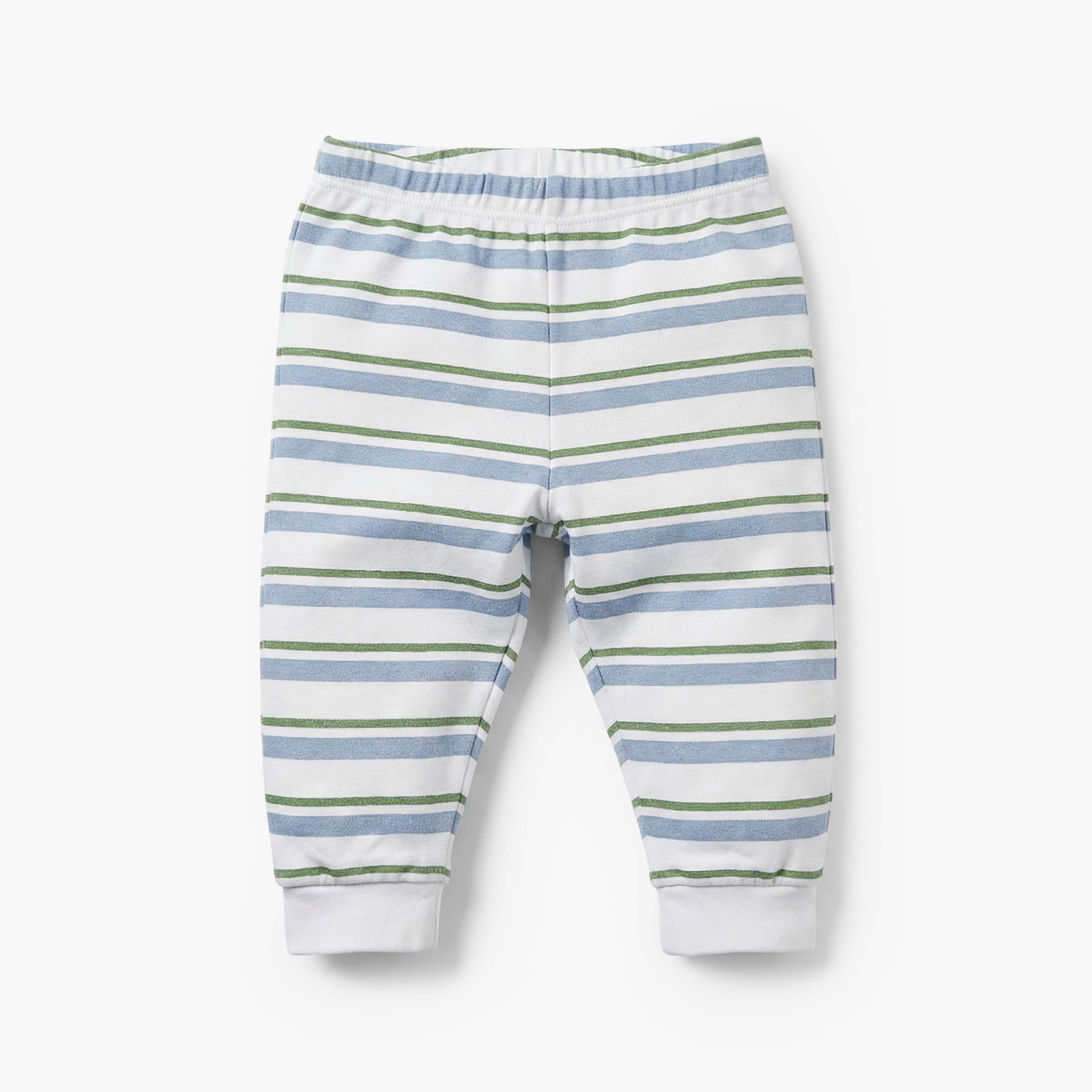 Juniors Cotton Round Neck Long Sleeves Pyjama Set with Safari Applique Detail-baby-boys-clothing-nightwear-pyjamasets-image-3
