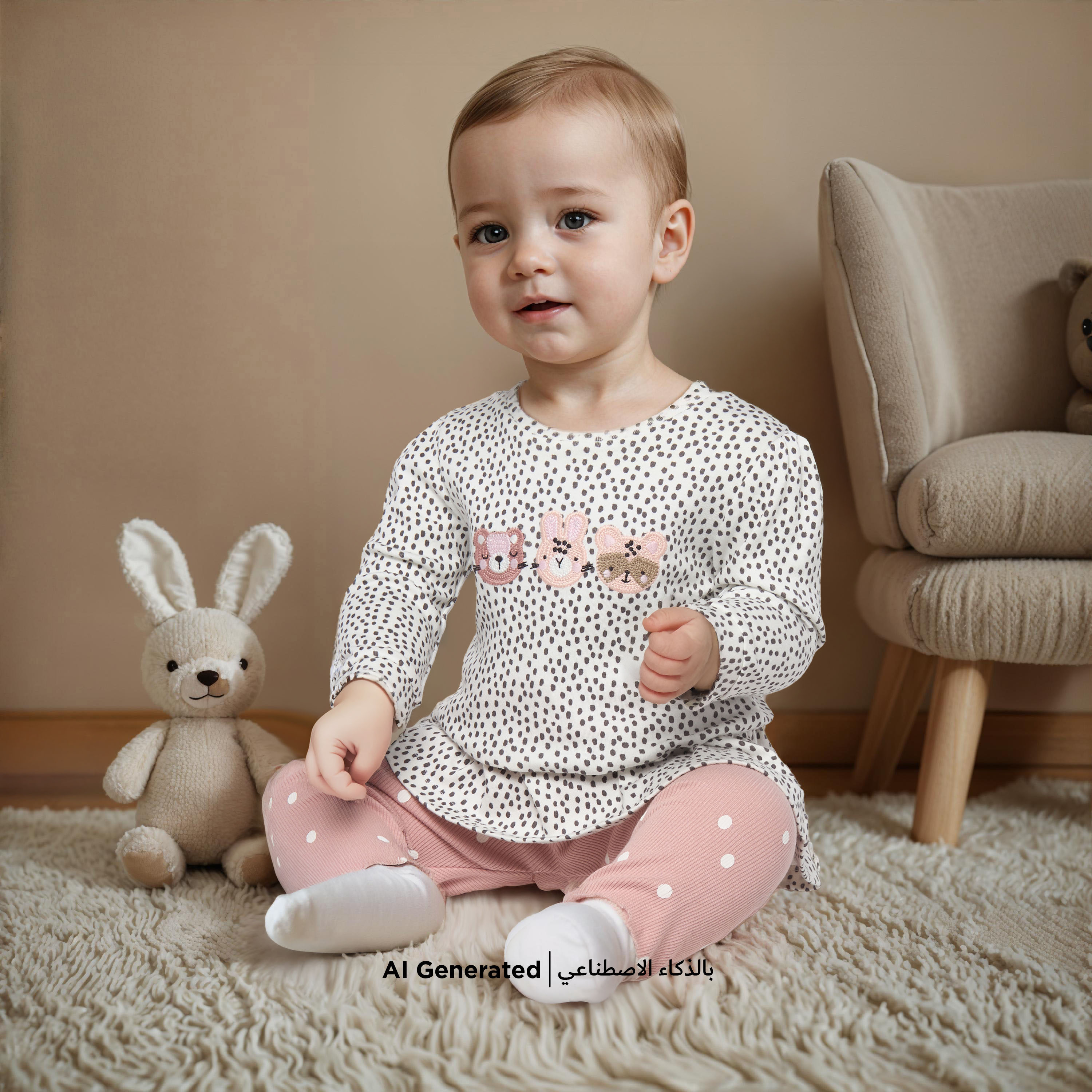 Juniors Duck Applique Long Sleeve T-shirt and Elasticated Pyjama Set-bsclothing-babygirls-nightwear-pyjamasets-image-6